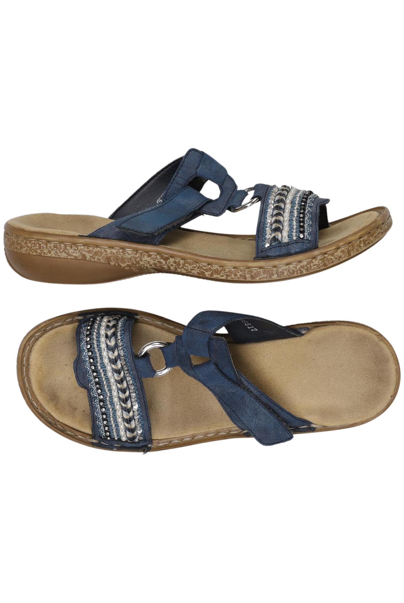 

Rieker Damen Sandale, marineblau, Gr. 39