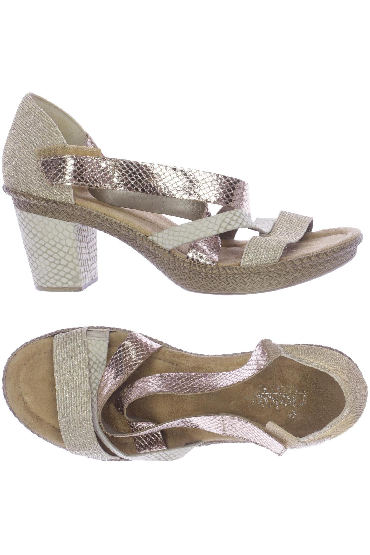 

Rieker Damen Sandale, beige, Gr. 38