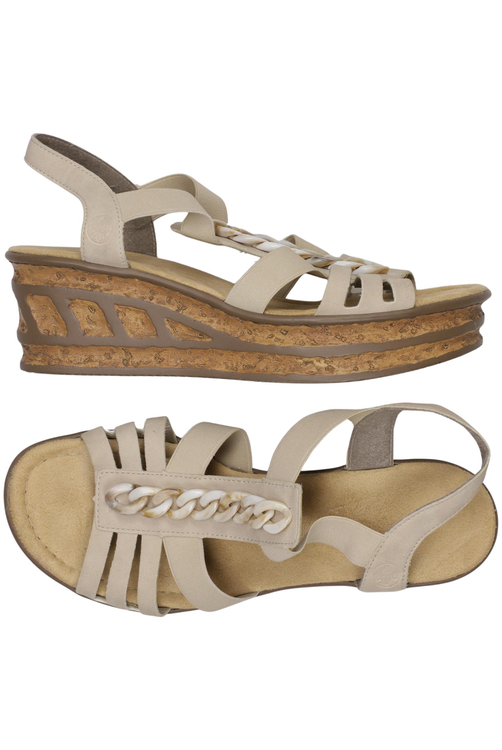 

Rieker Damen Sandale, beige, Gr. 38