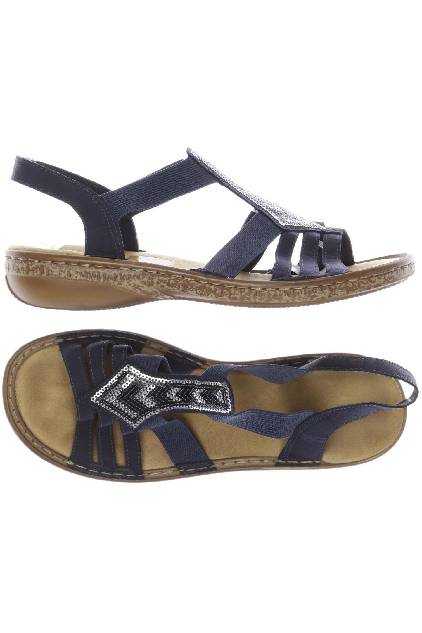 

Rieker Damen Sandale, marineblau, Gr. 37