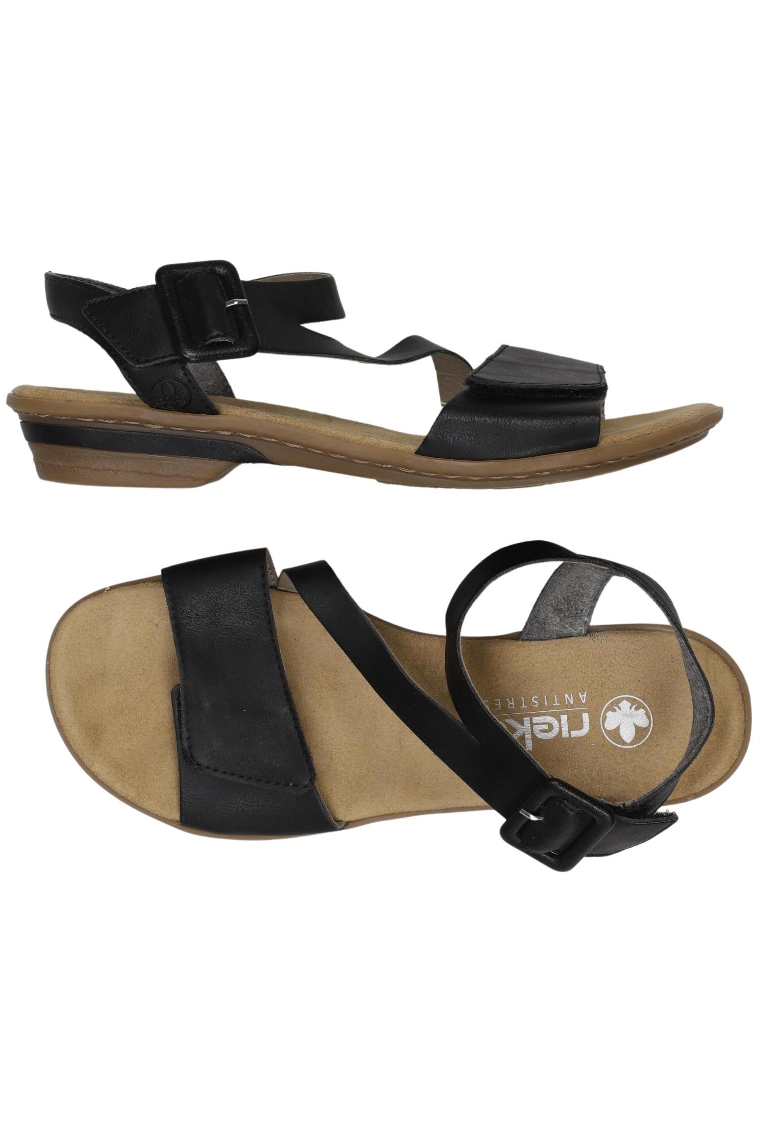 

Rieker Damen Sandale, schwarz, Gr. 39