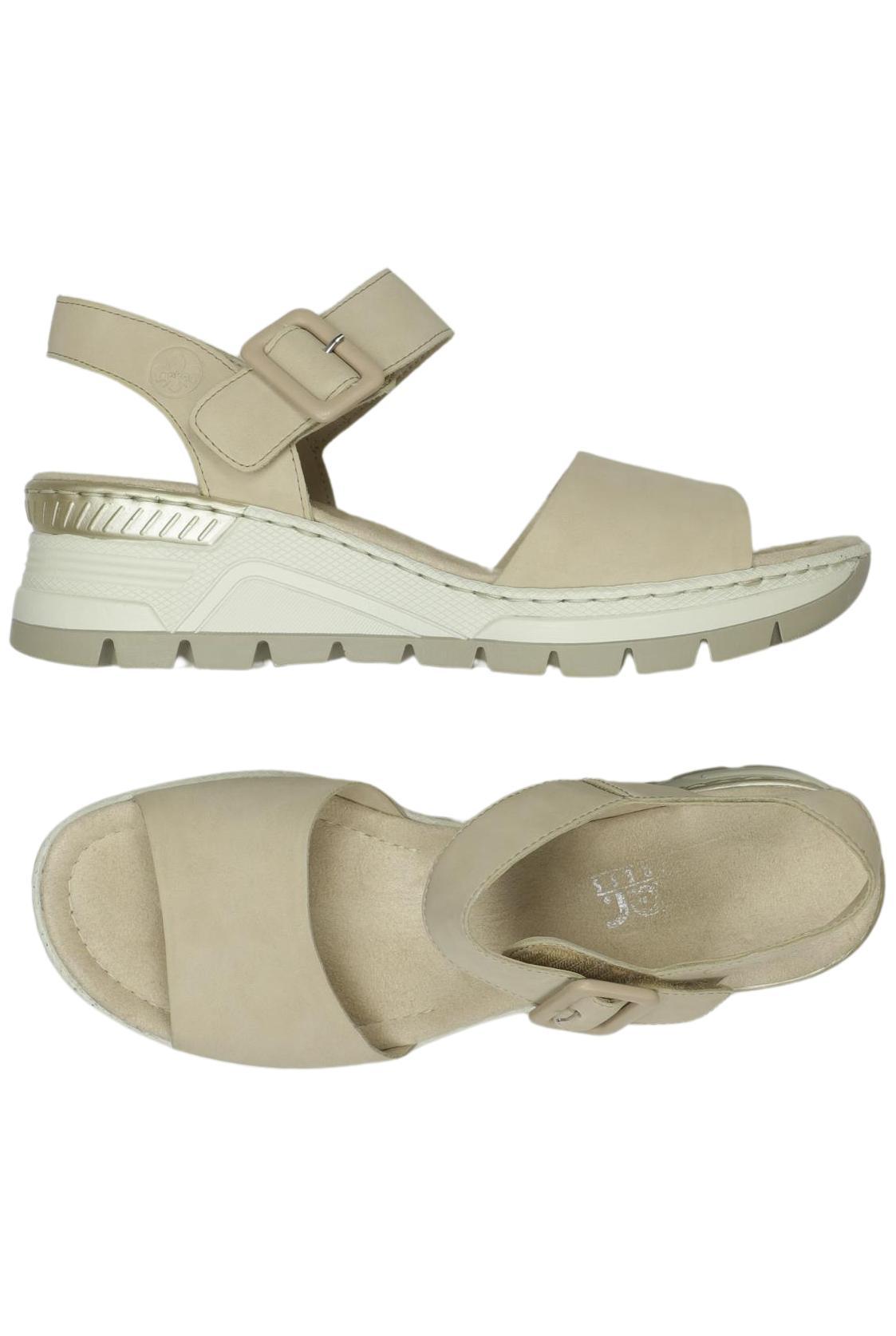 

Rieker Damen Sandale, beige, Gr. 42