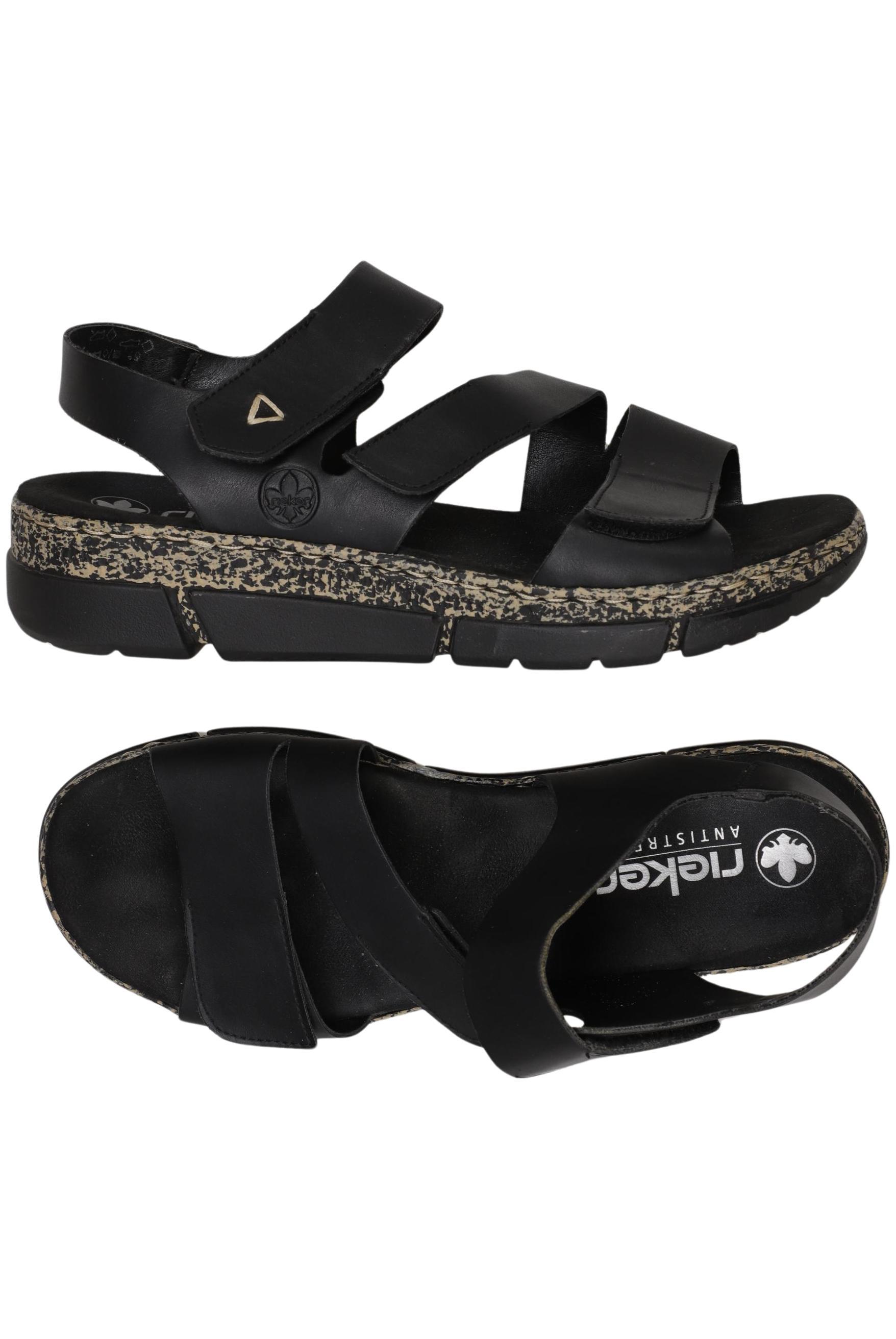 

Rieker Damen Sandale, schwarz, Gr. 41