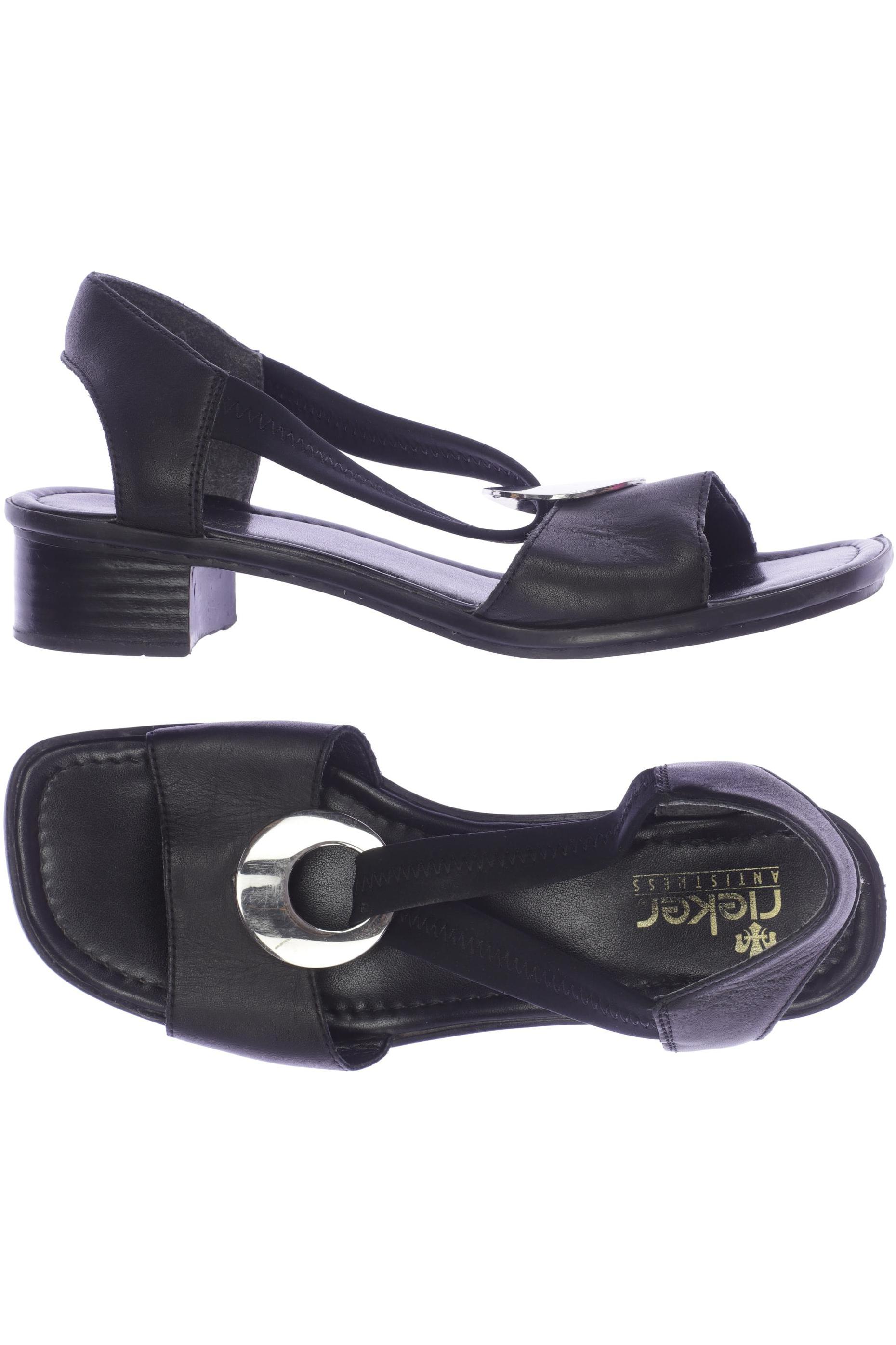 

Rieker Damen Sandale, schwarz, Gr. 38
