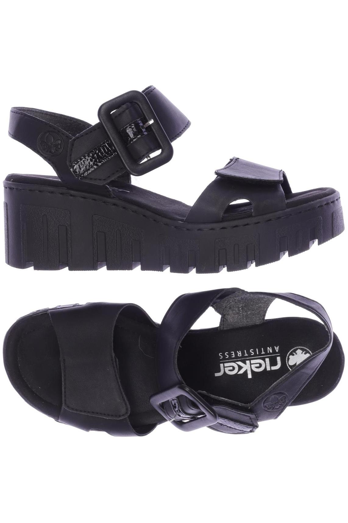 

Rieker Damen Sandale, schwarz, Gr. 37