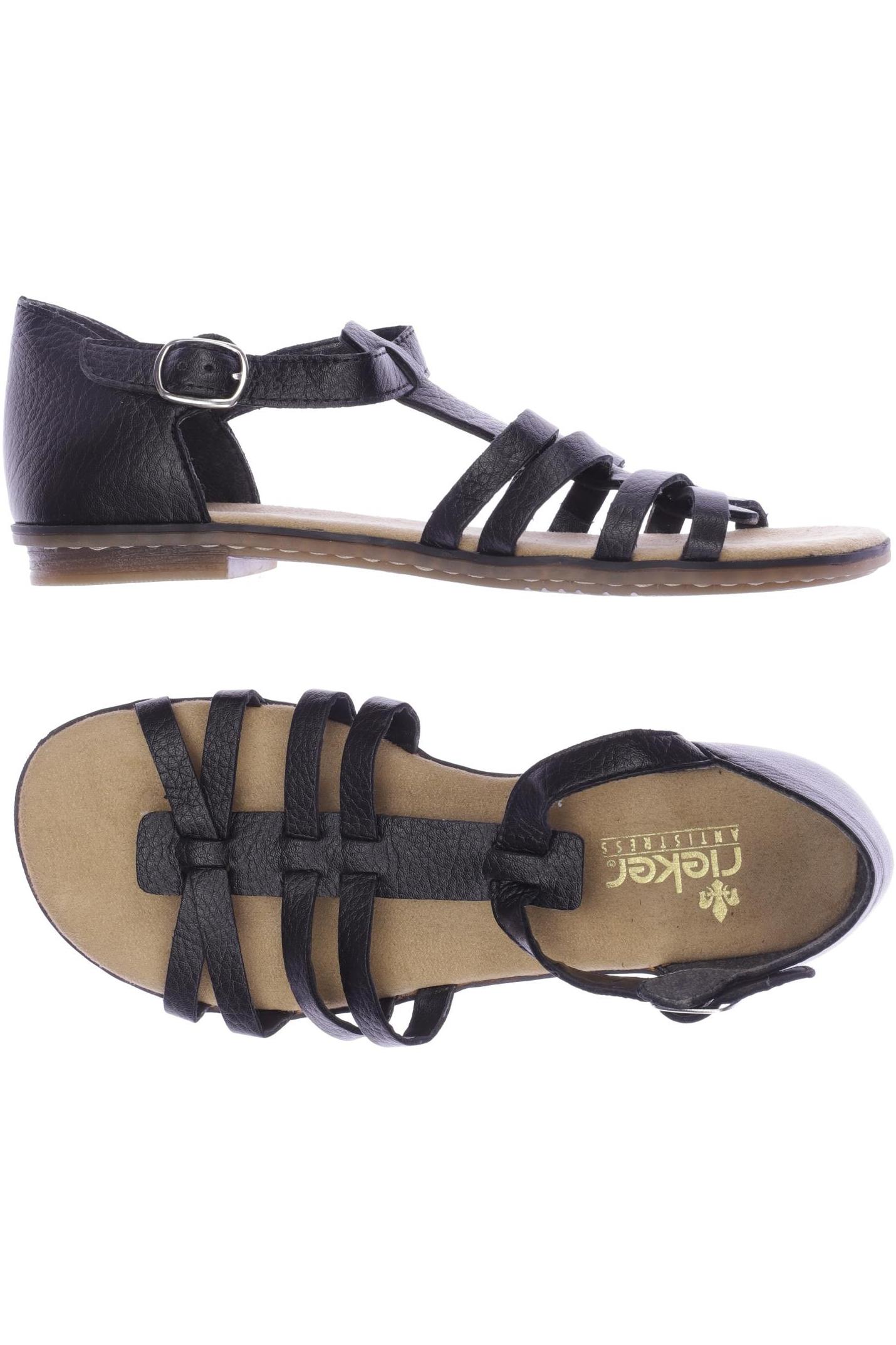 

Rieker Damen Sandale, schwarz, Gr. 38