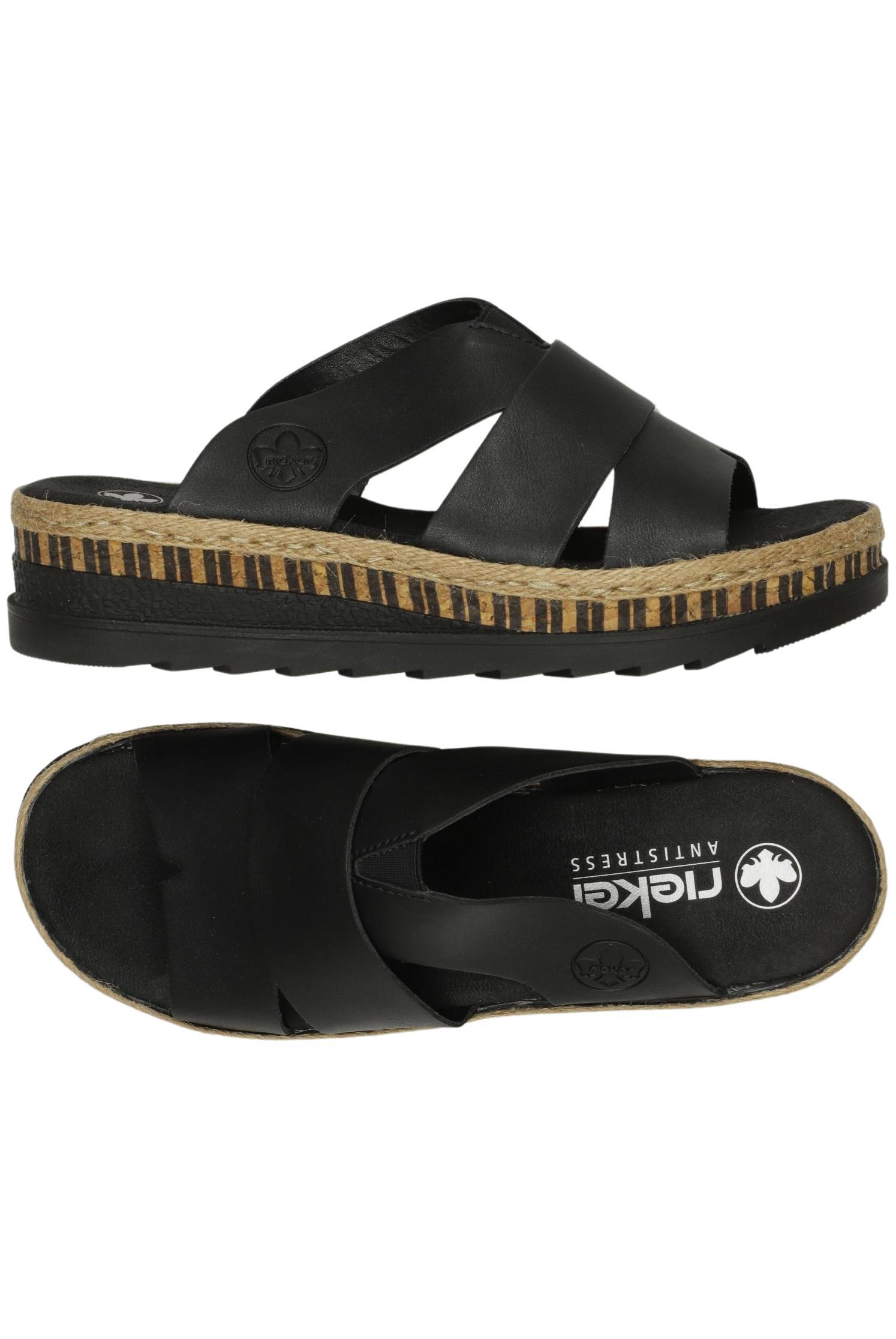 

Rieker Damen Sandale, schwarz, Gr. 38