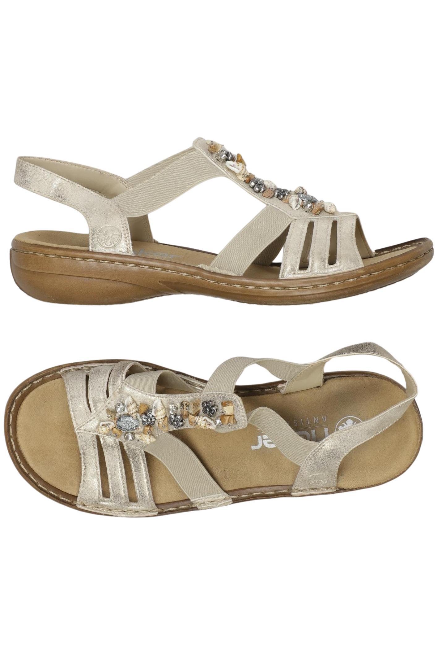 

Rieker Damen Sandale, beige, Gr. 38