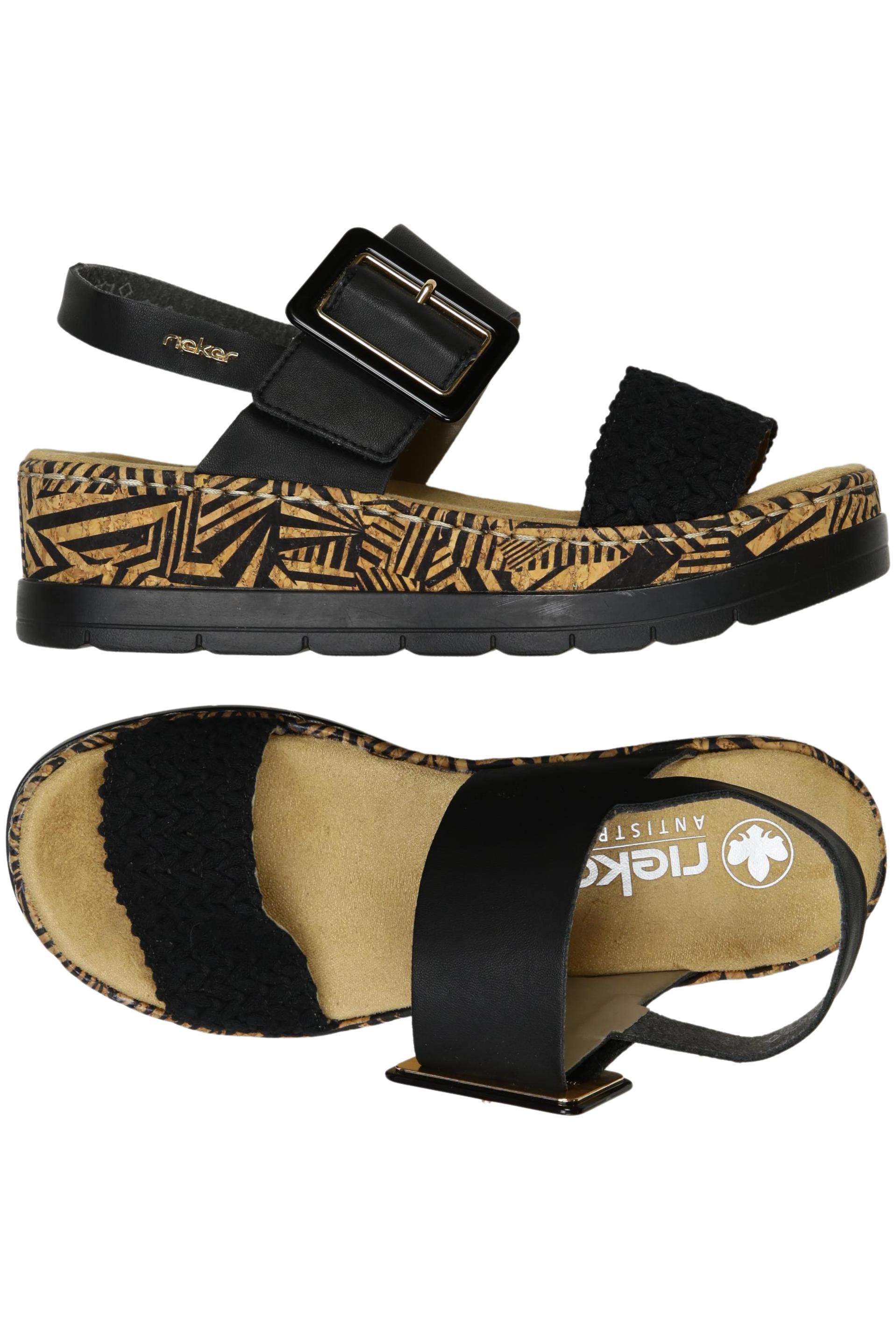 

Rieker Damen Sandale, schwarz, Gr. 36