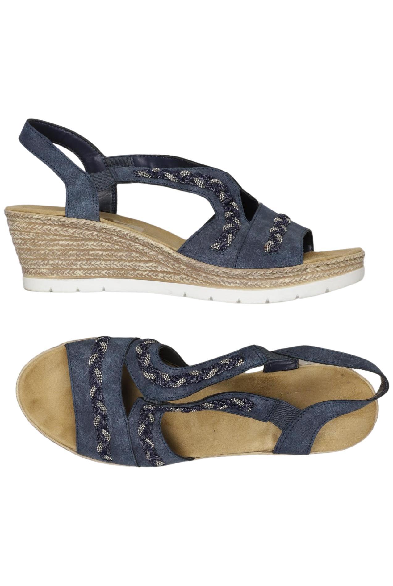 

Rieker Damen Sandale, marineblau, Gr. 40