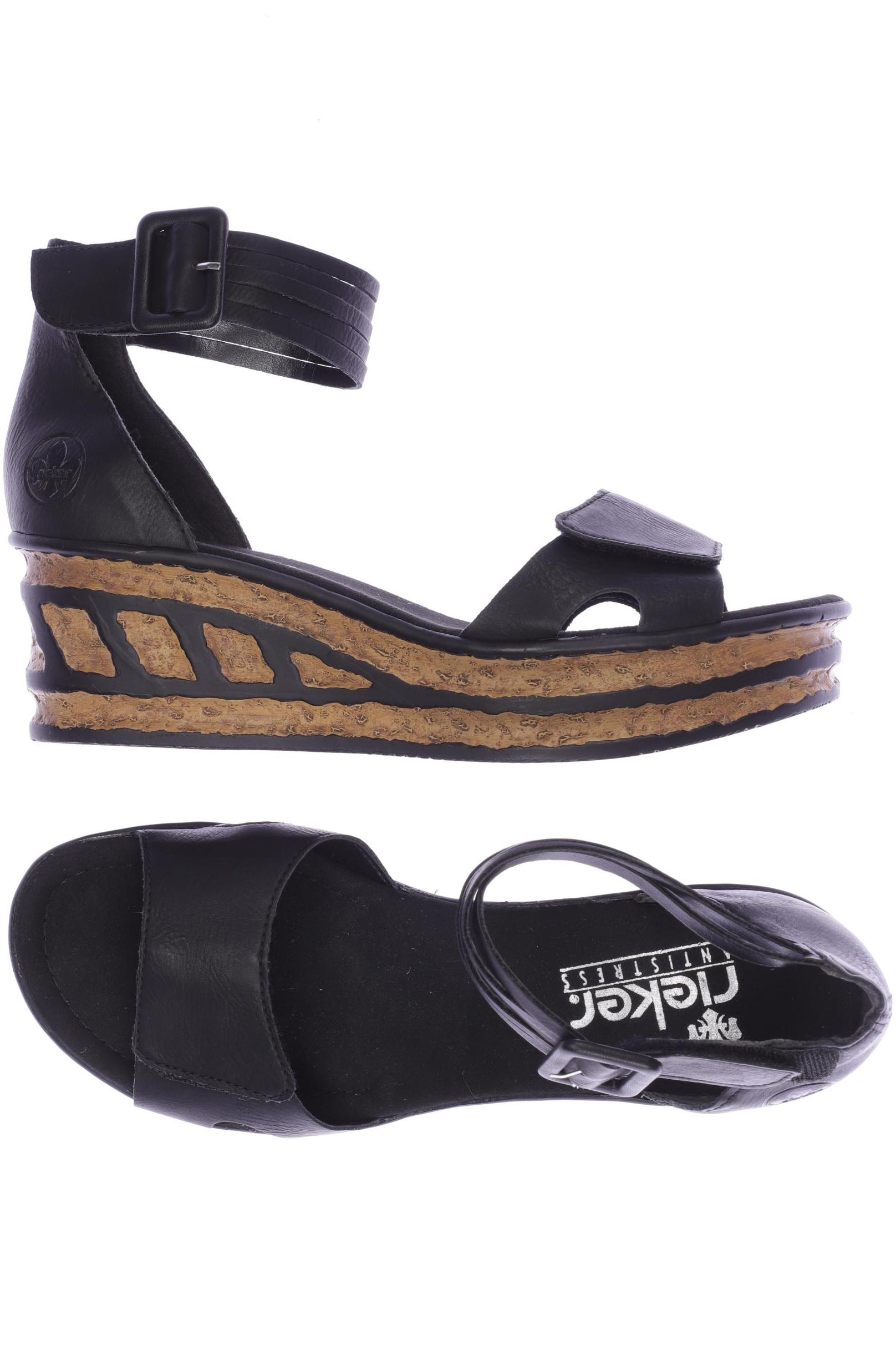 

Rieker Damen Sandale, schwarz, Gr. 41