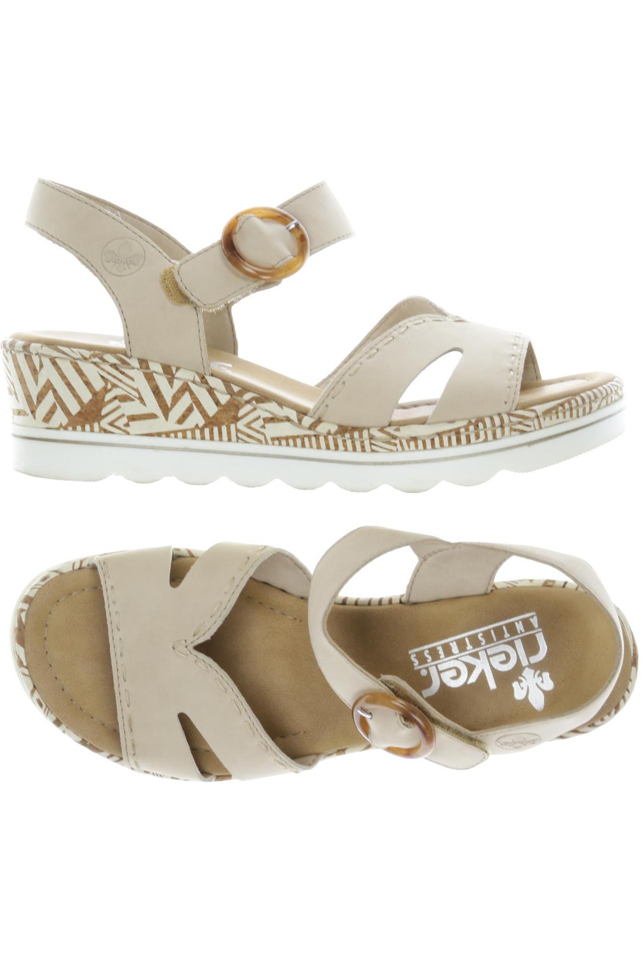 

Rieker Damen Sandale, beige, Gr. 38