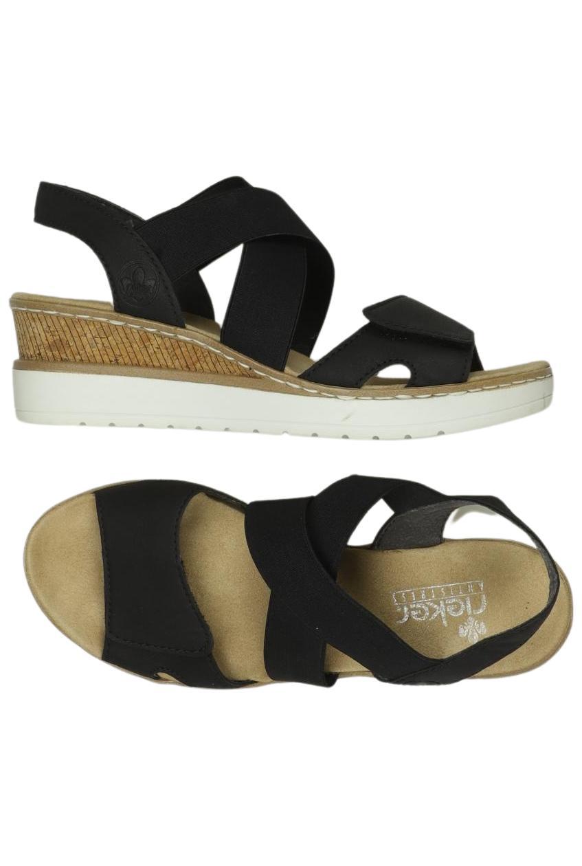 

Rieker Damen Sandale, schwarz, Gr. 37