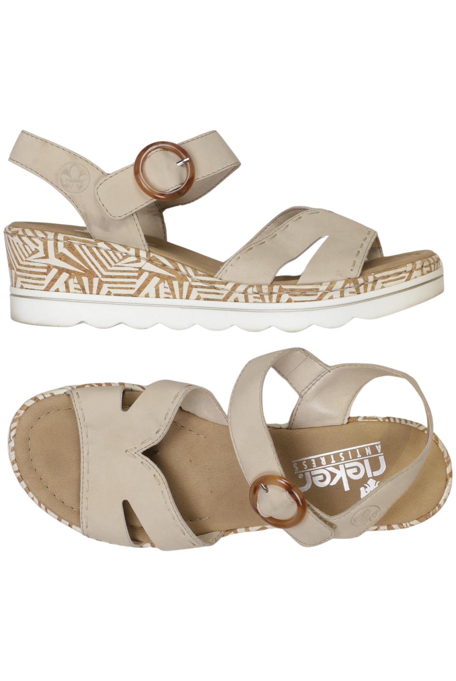 

Rieker Damen Sandale, beige, Gr. 40