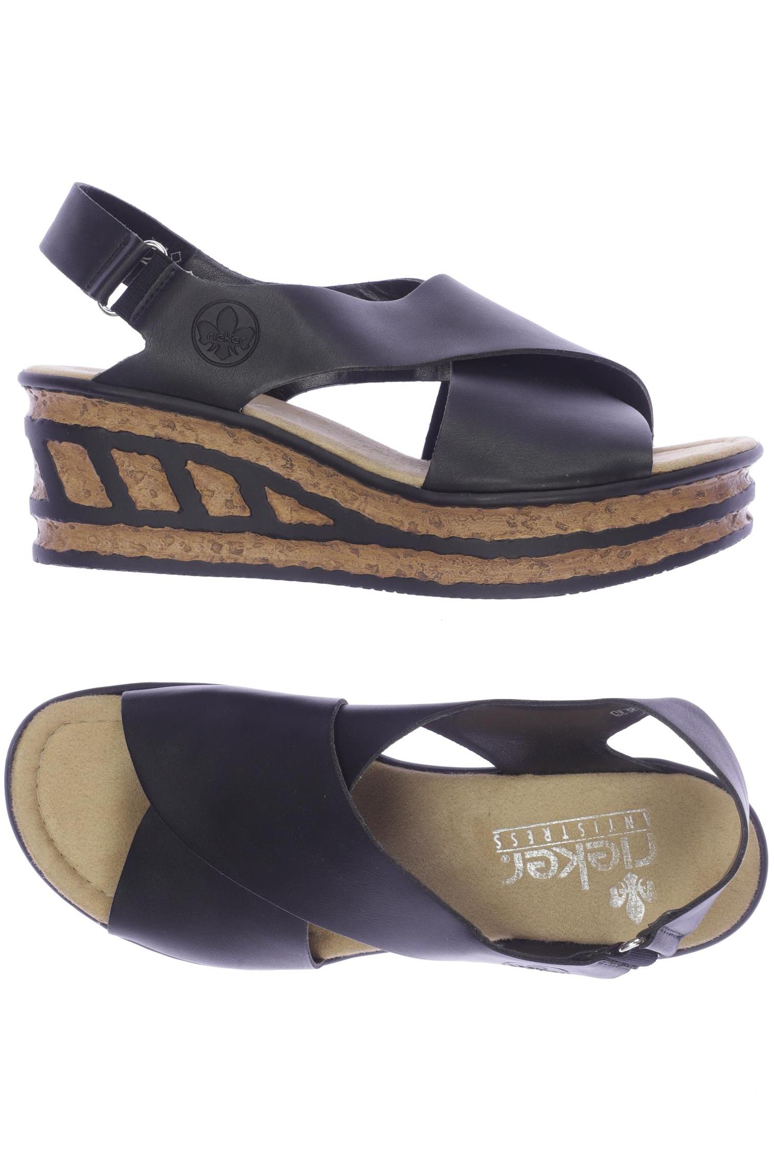 

Rieker Damen Sandale, schwarz, Gr. 39