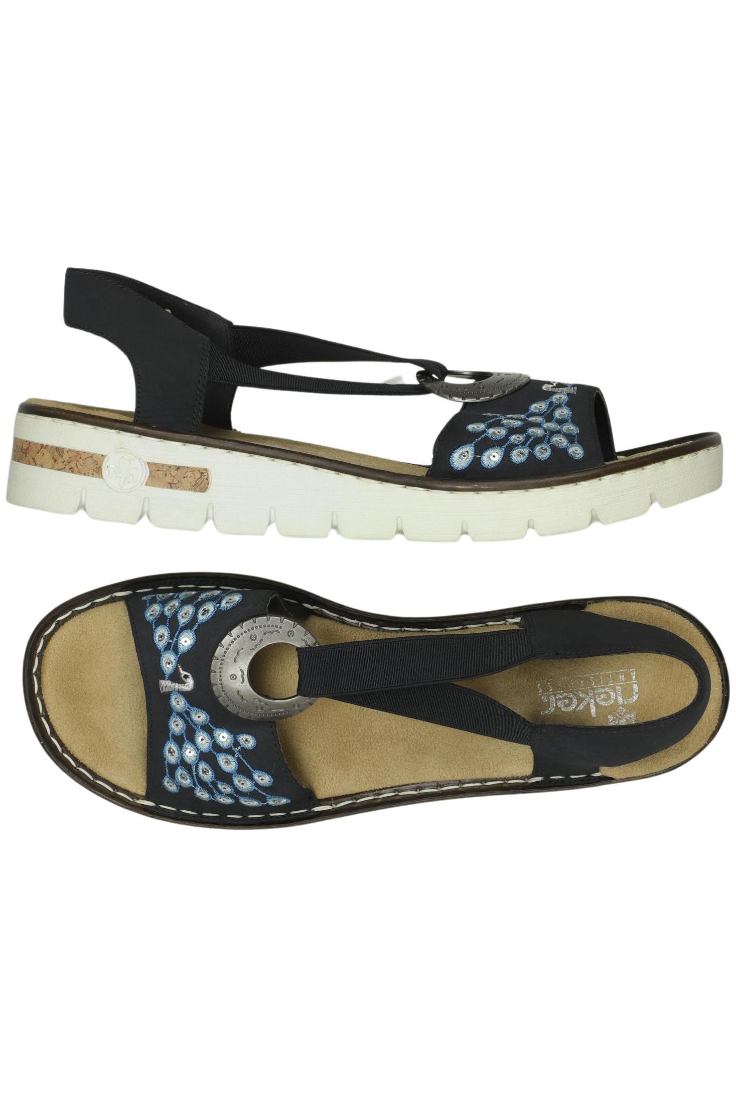 

Rieker Damen Sandale, marineblau, Gr. 42