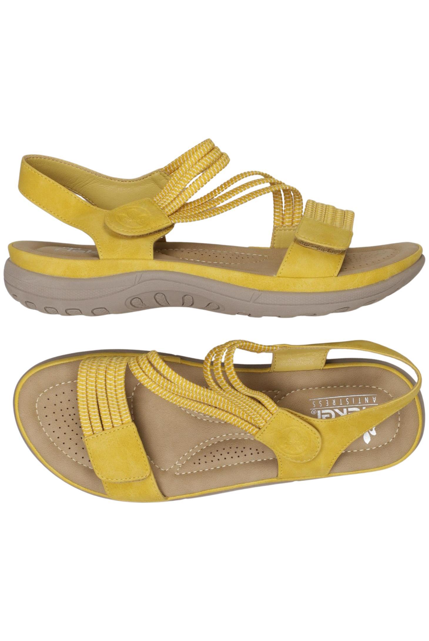 

Rieker Damen Sandale, gelb, Gr. 39