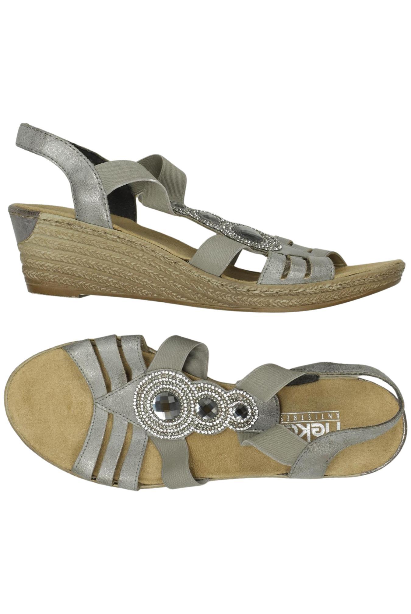 

Rieker Damen Sandale, grau, Gr. 38
