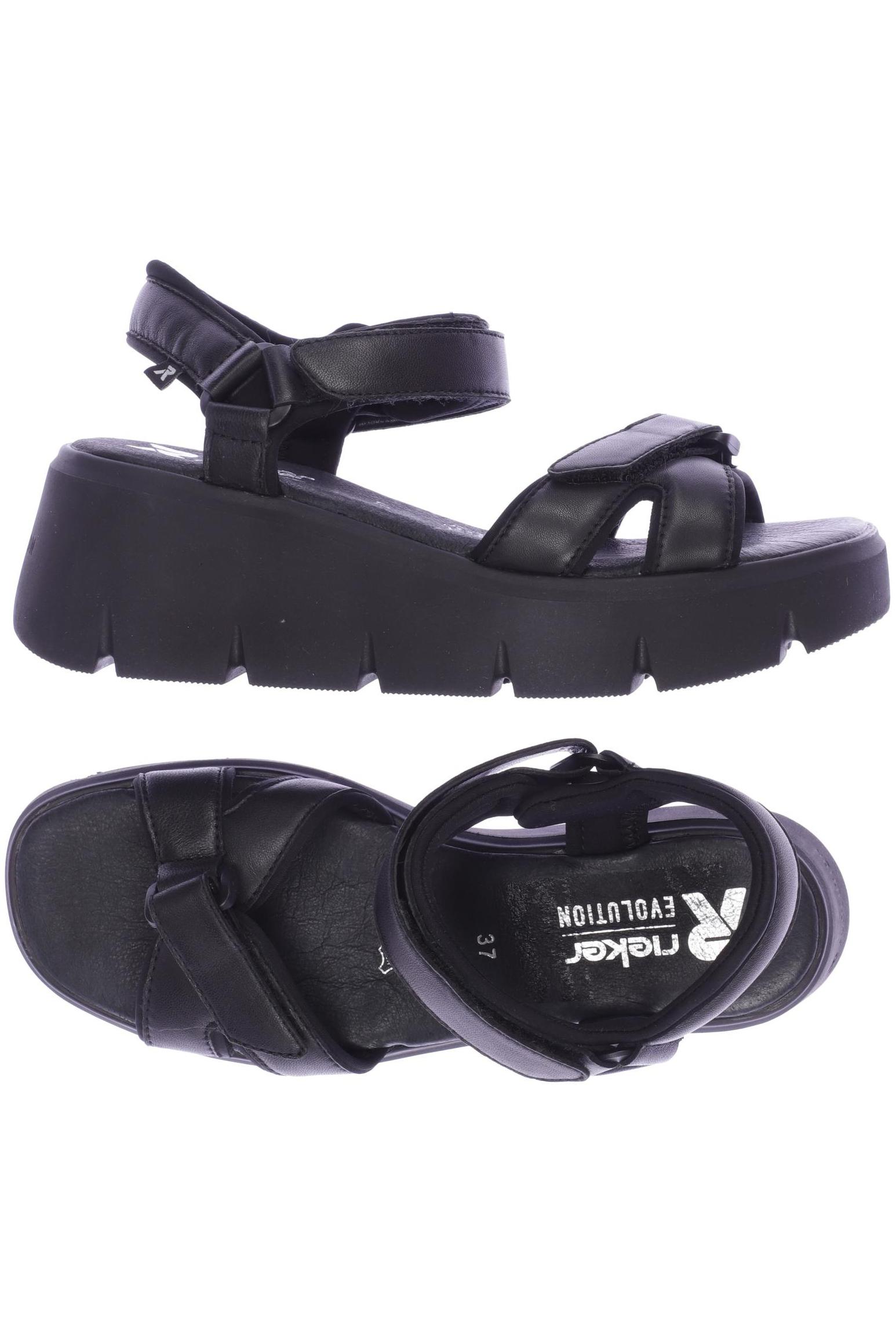 

Rieker Damen Sandale, schwarz, Gr. 37