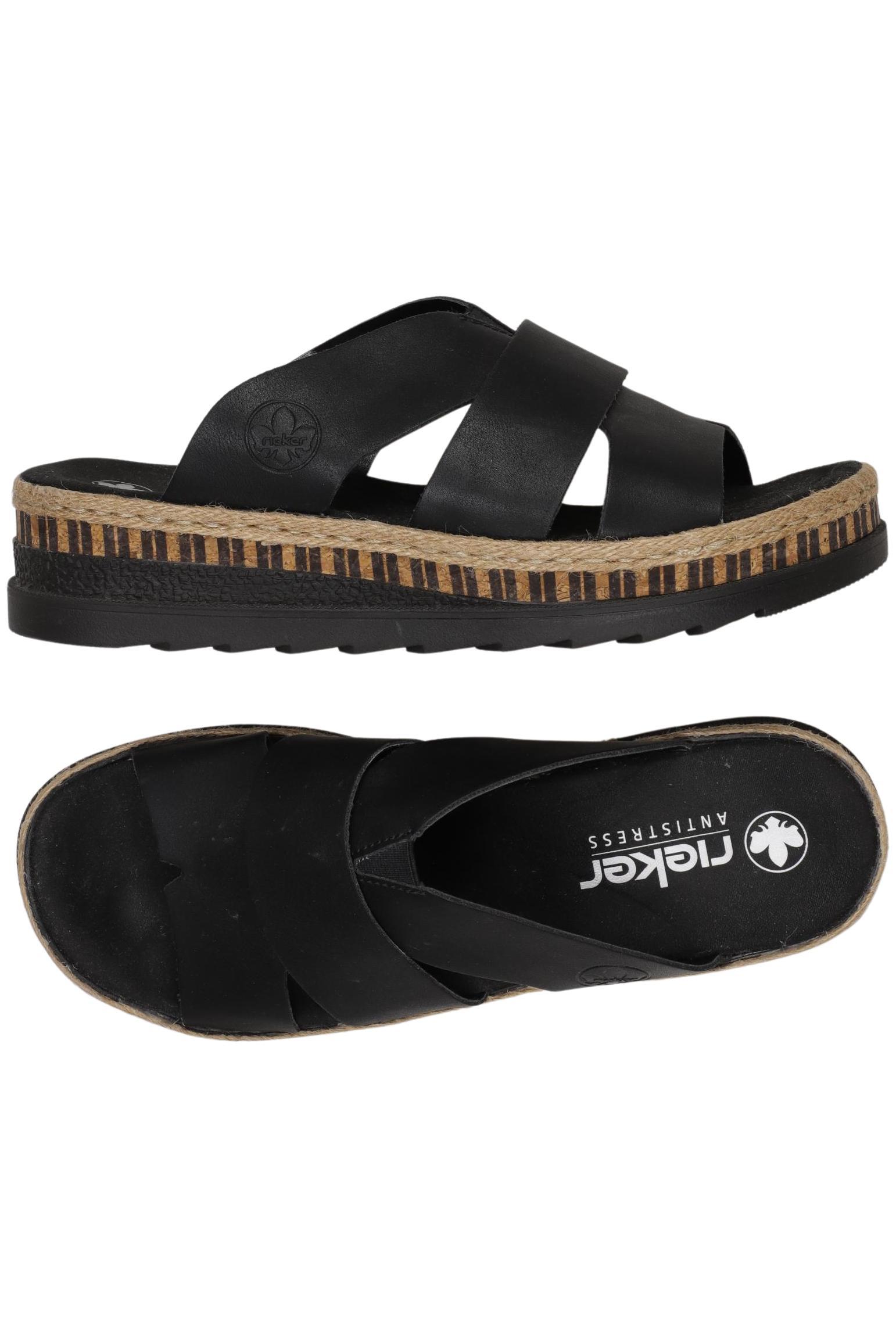 

Rieker Damen Sandale, schwarz, Gr. 40