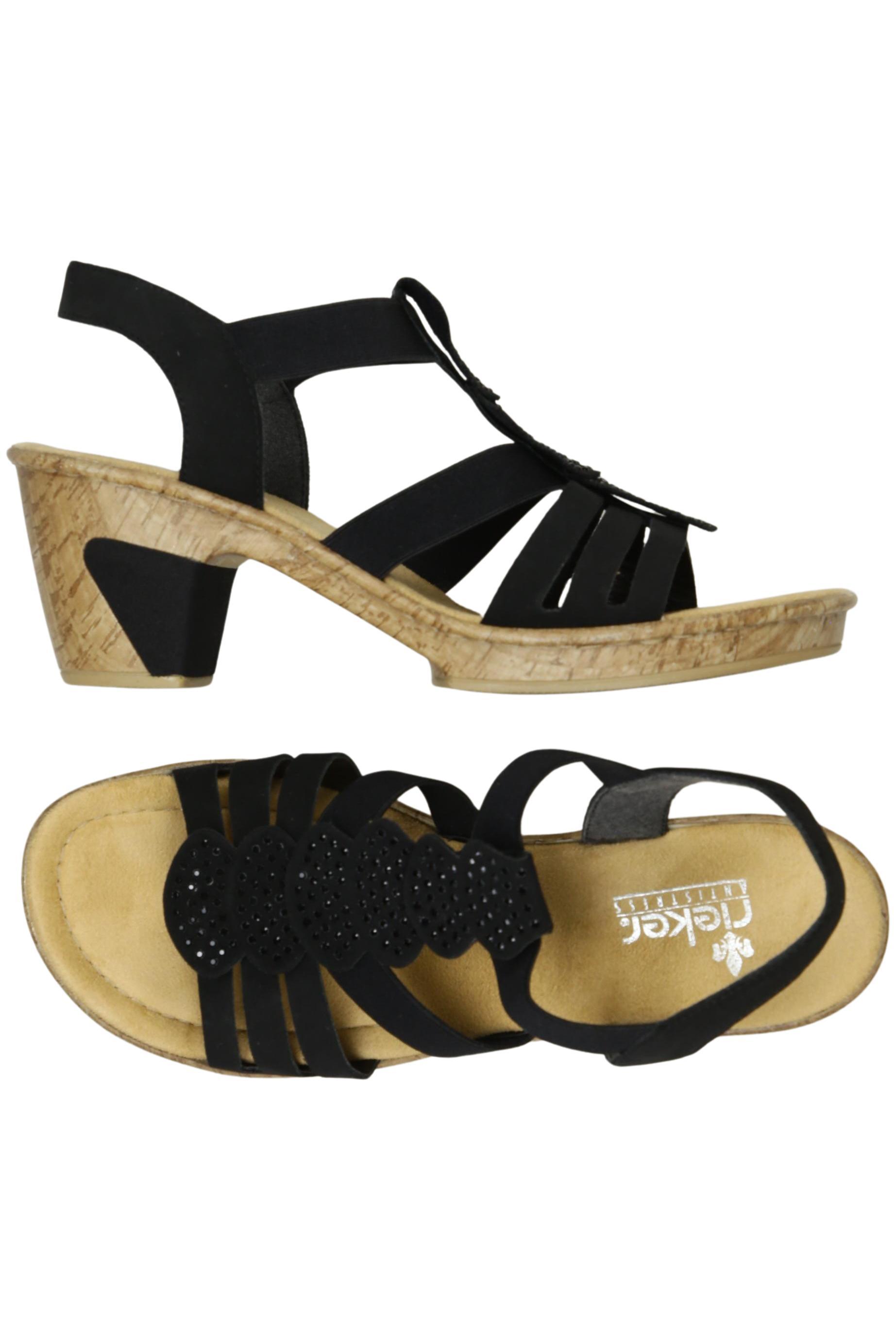 

Rieker Damen Sandale, schwarz, Gr. 41