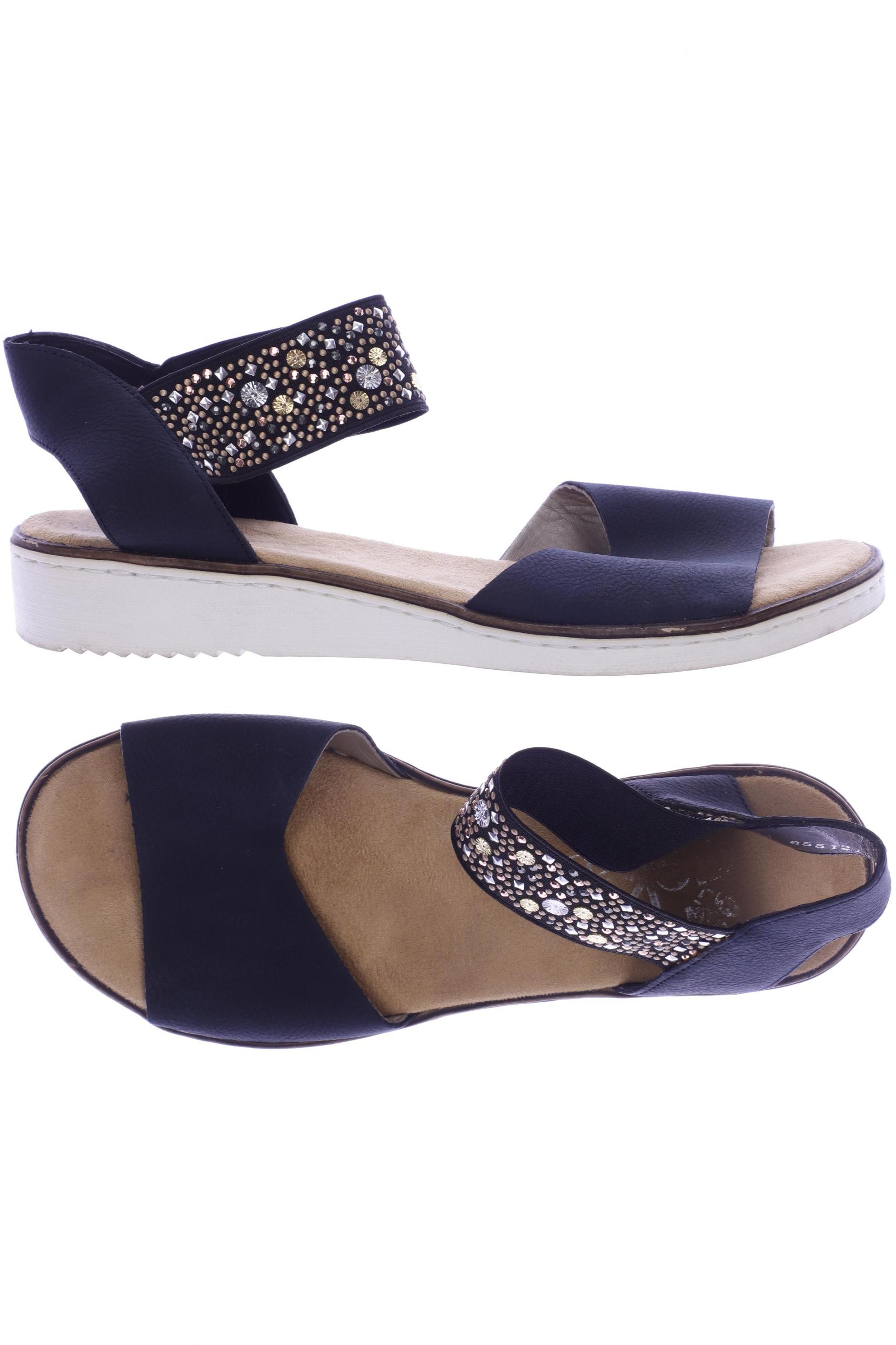

Rieker Damen Sandale, marineblau, Gr. 38
