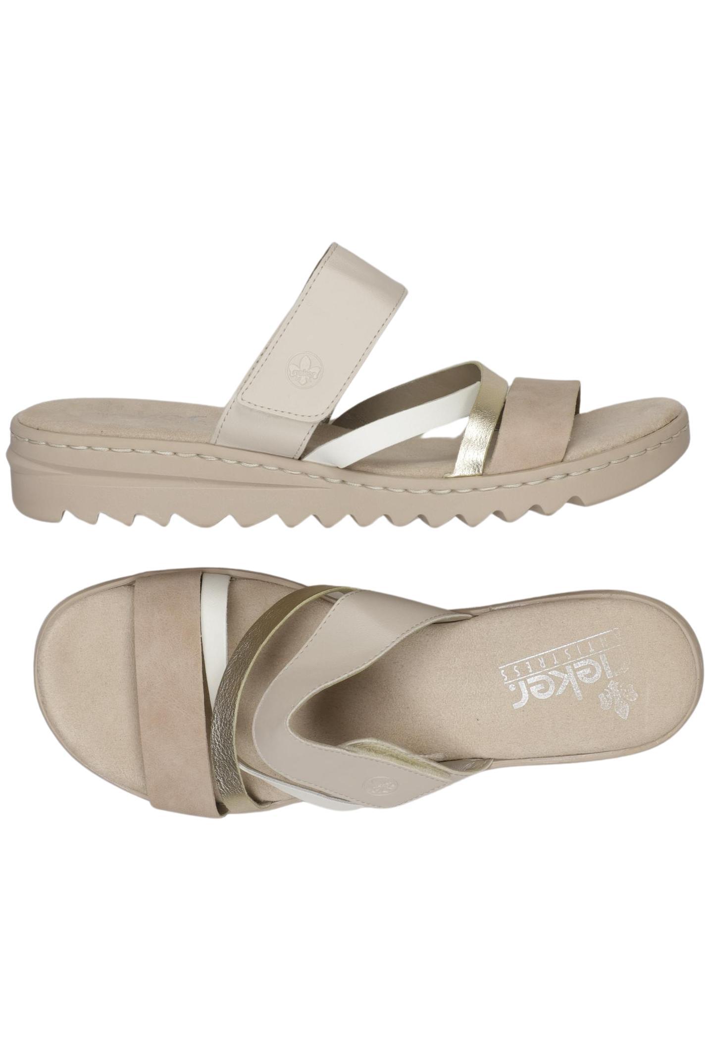 

Rieker Damen Sandale, beige, Gr. 43