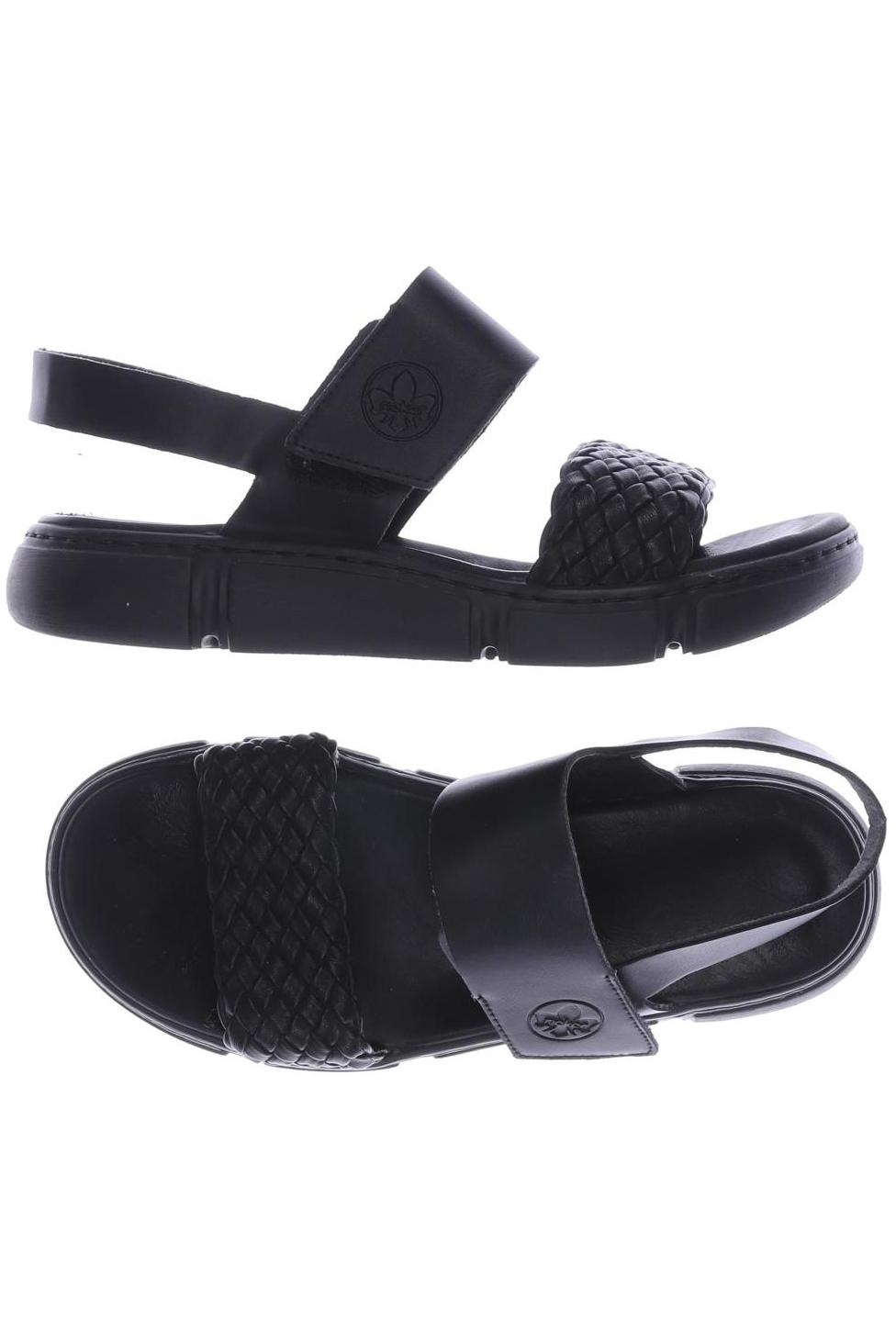 

Rieker Damen Sandale, schwarz, Gr. 37