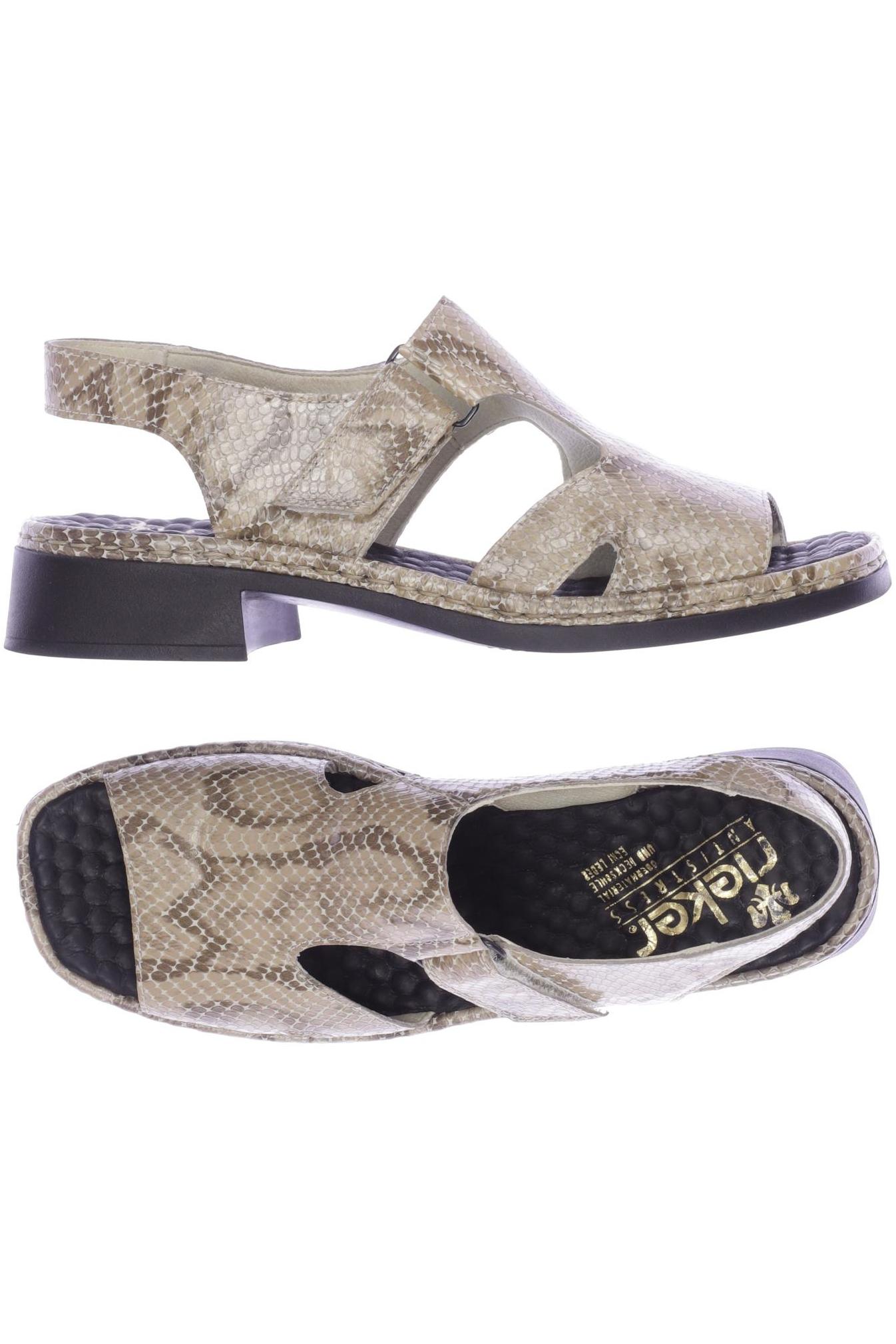 

Rieker Damen Sandale, beige, Gr. 40