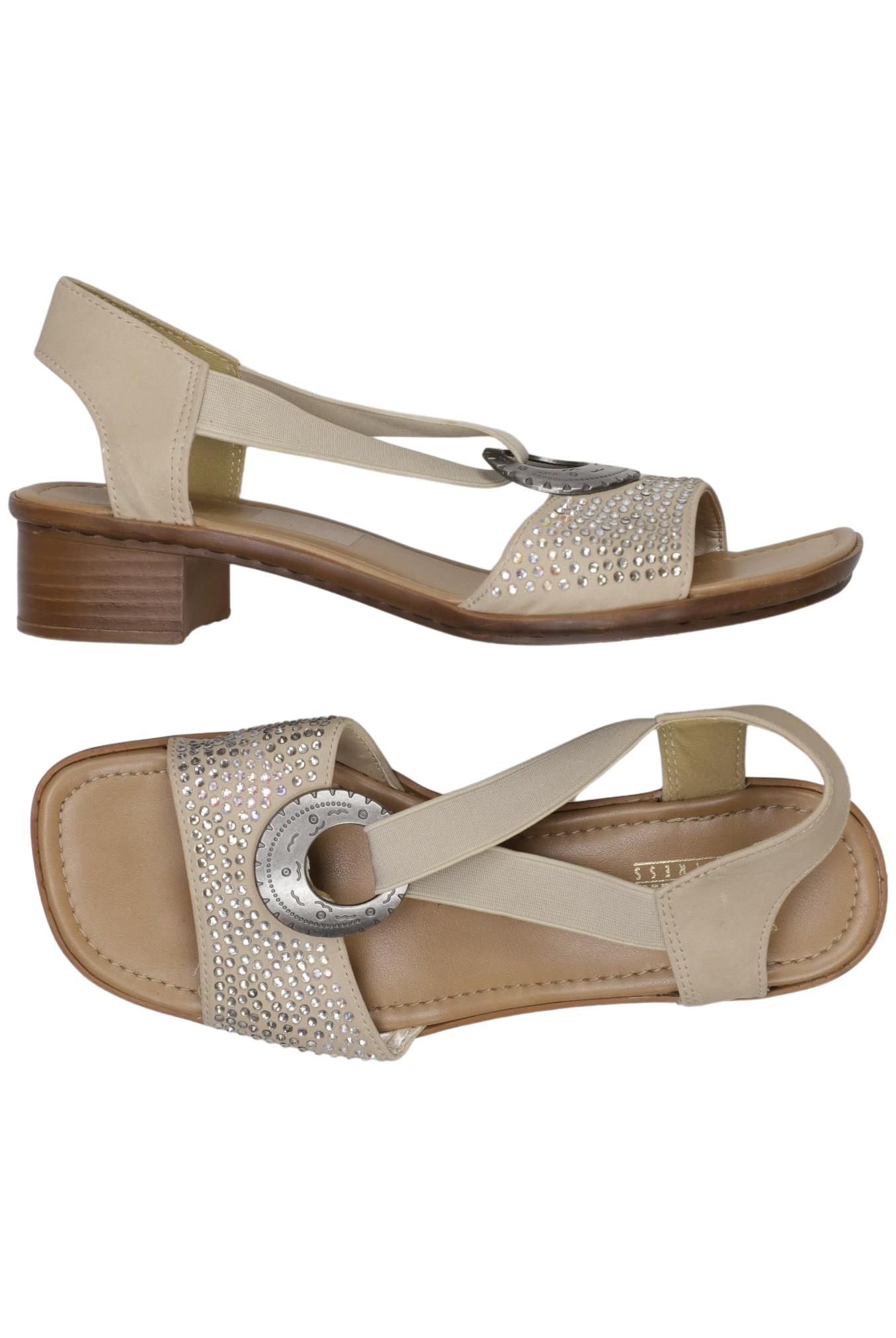

Rieker Damen Sandale, beige, Gr. 38