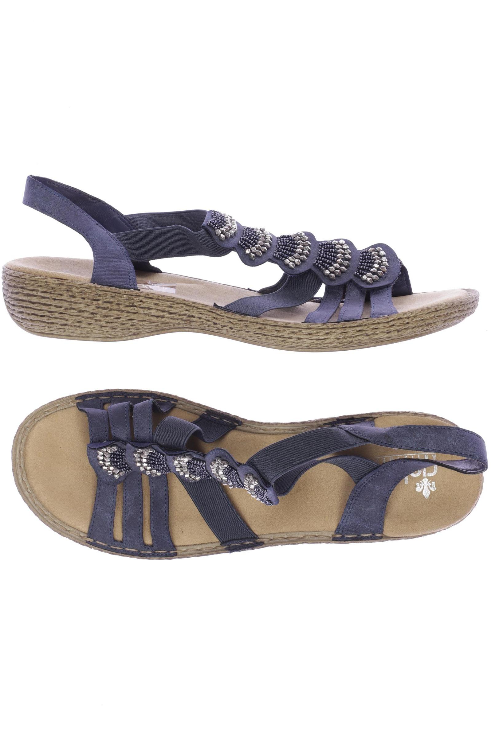 

Rieker Damen Sandale, marineblau, Gr. 42