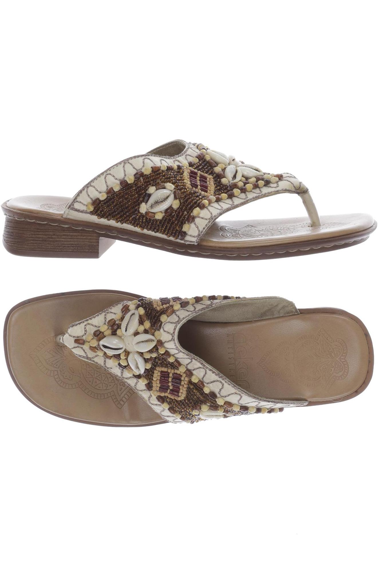 

Rieker Damen Sandale, beige, Gr. 38