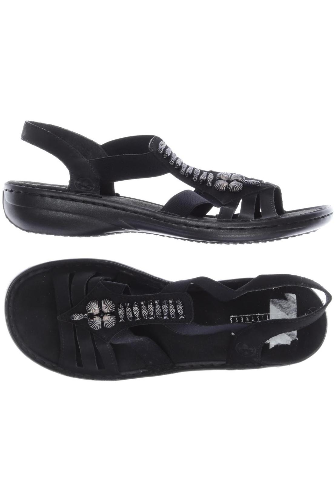 

Rieker Damen Sandale, schwarz, Gr. 38