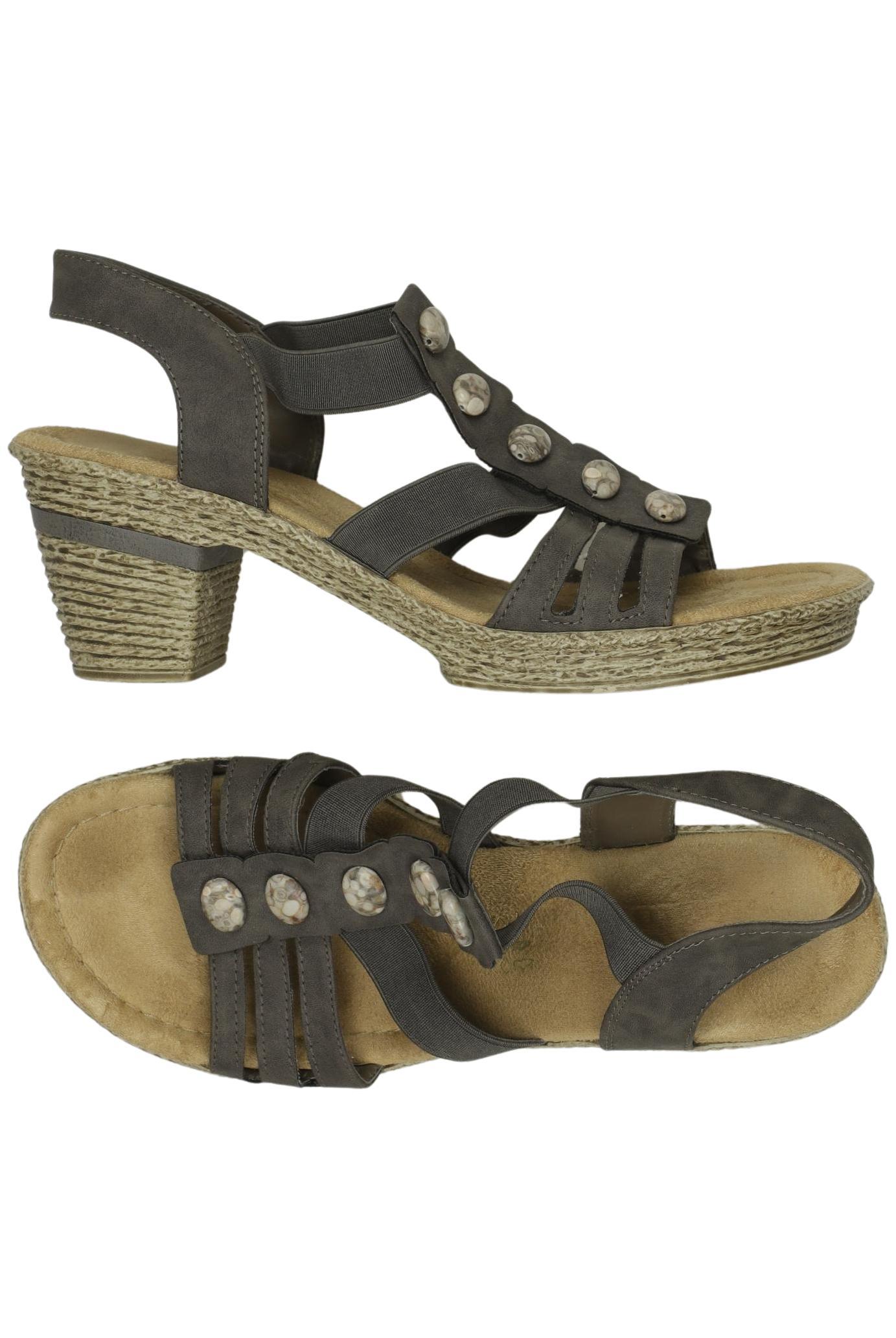 

Rieker Damen Sandale, grau, Gr. 40