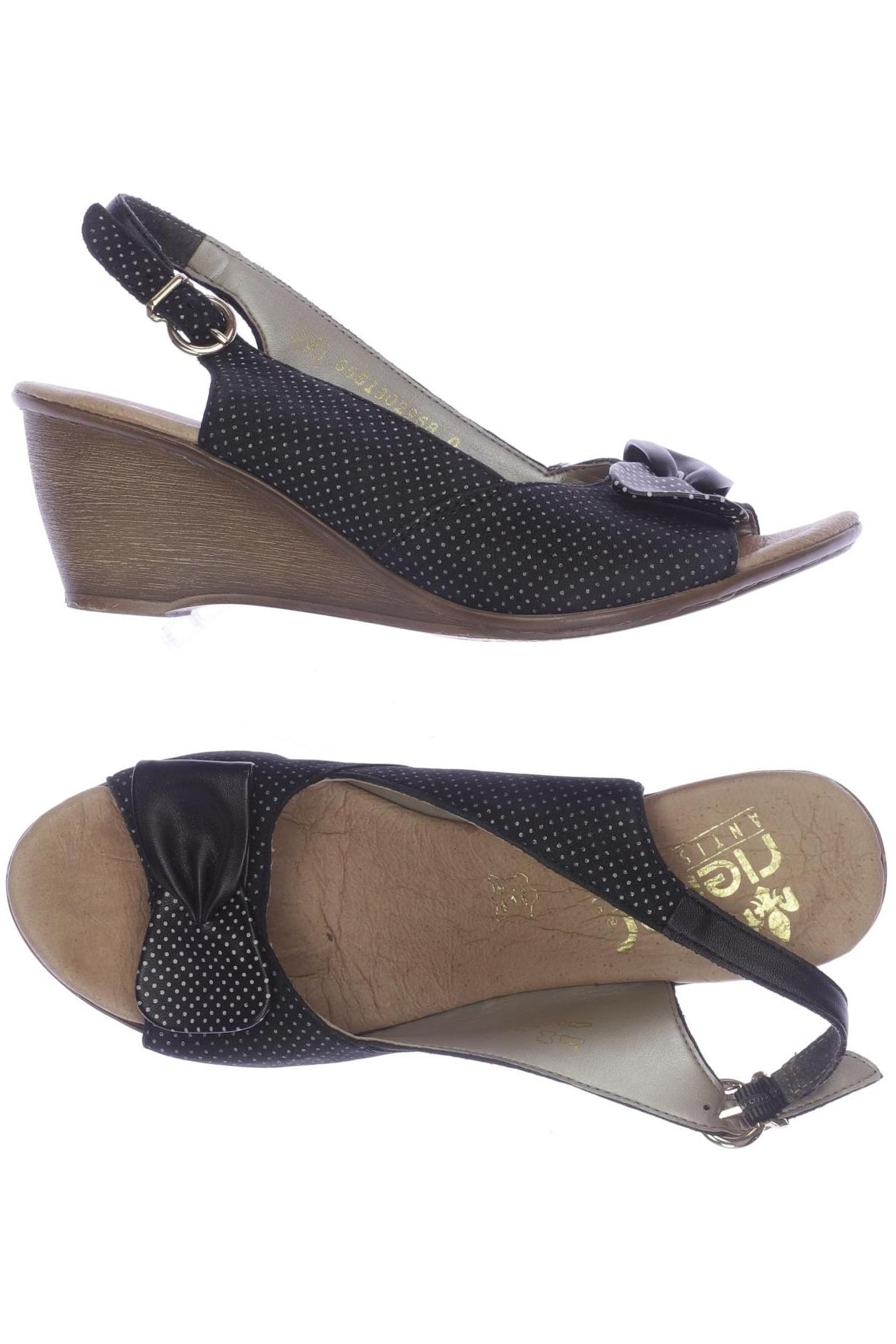 

Rieker Damen Sandale, schwarz, Gr. 38