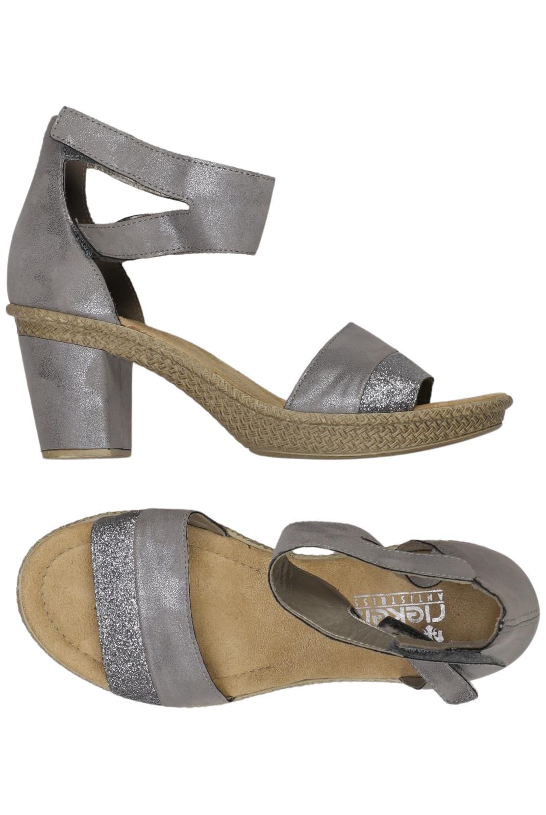 

Rieker Damen Sandale, grau, Gr. 37