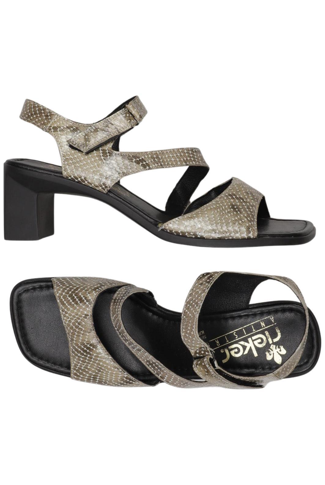 

Rieker Damen Sandale, beige, Gr. 40