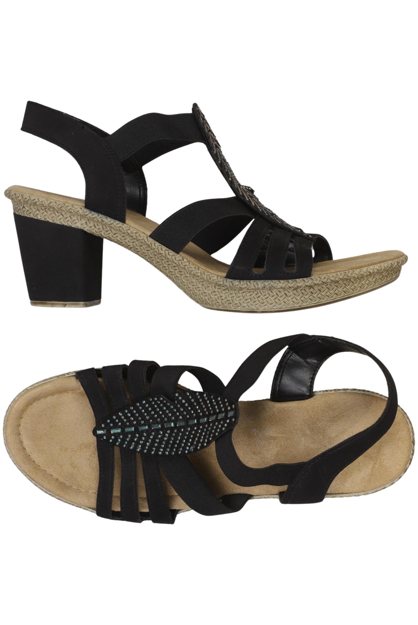 

Rieker Damen Sandale, schwarz, Gr. 41