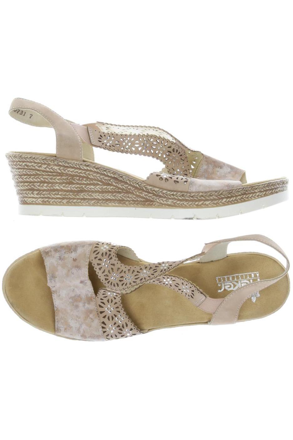 

Rieker Damen Sandale, beige, Gr. 42