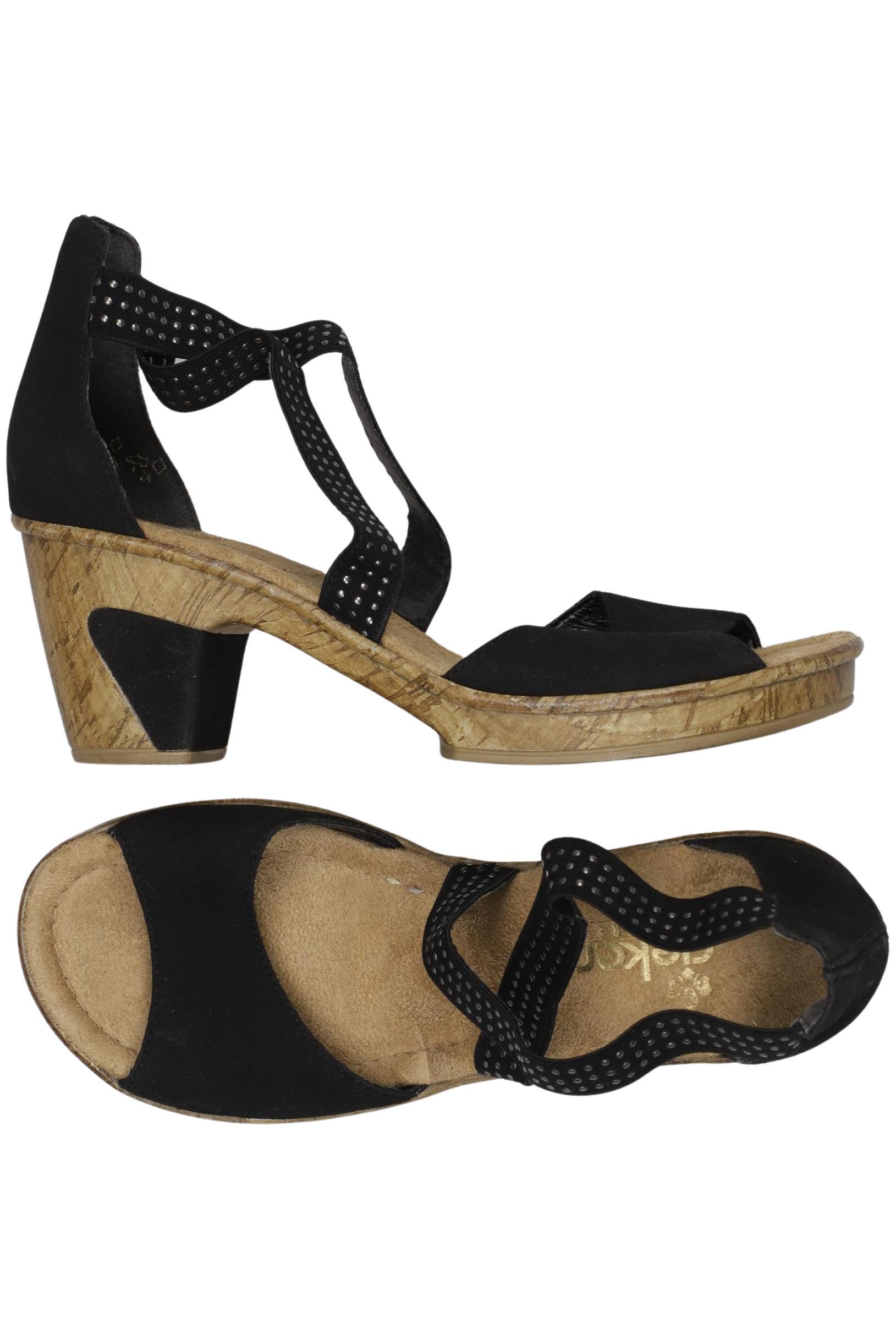 

Rieker Damen Sandale, schwarz, Gr. 38