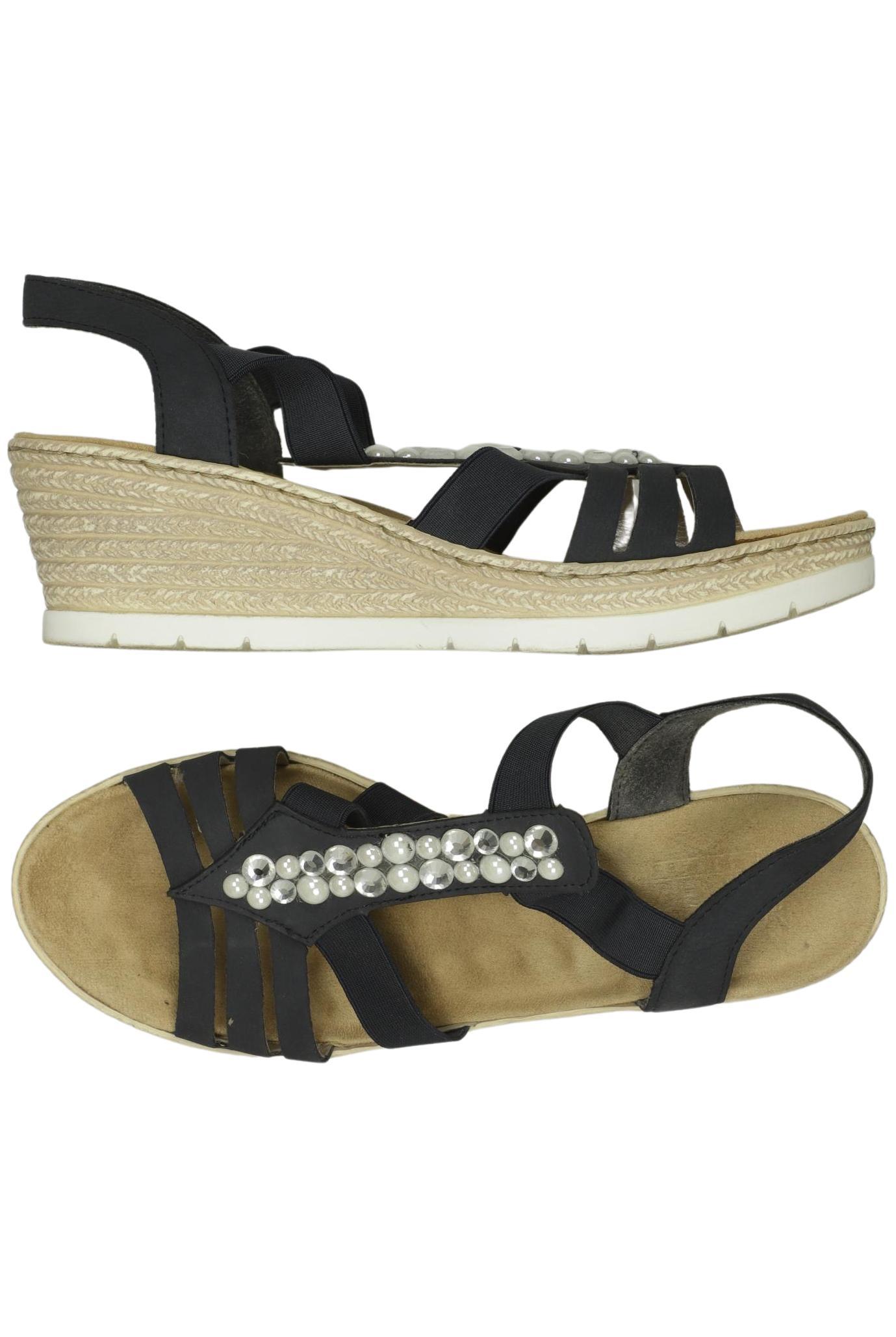 

Rieker Damen Sandale, schwarz, Gr. 39