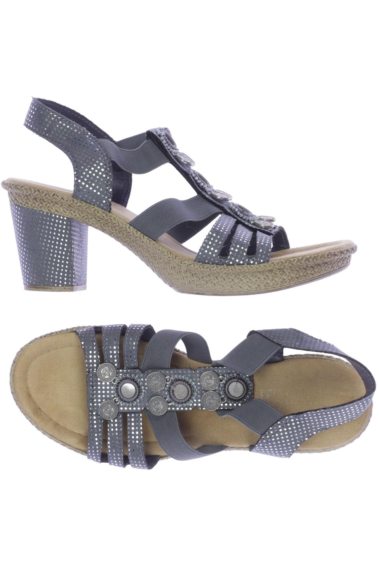 

Rieker Damen Sandale, marineblau, Gr. 38