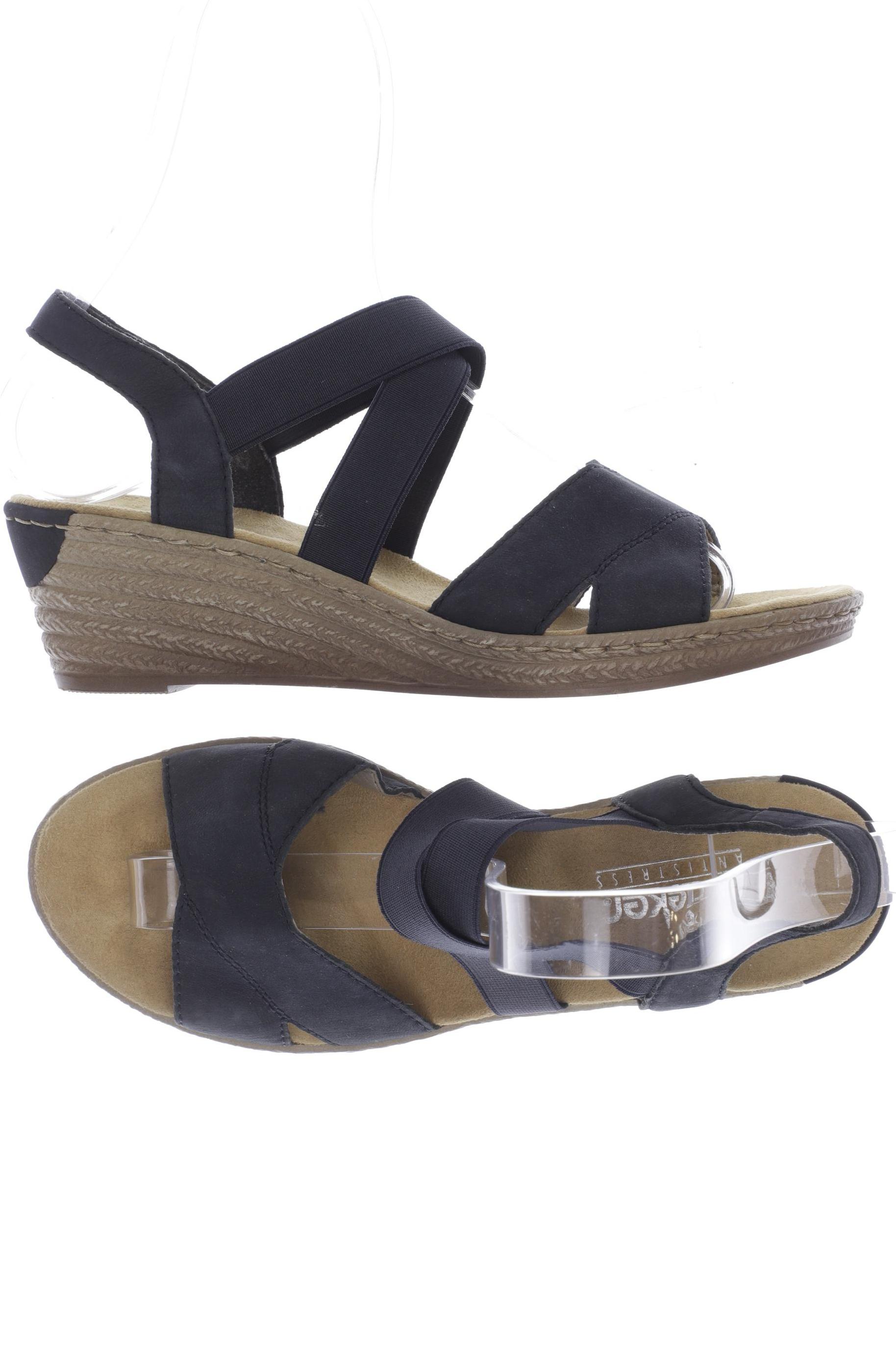

Rieker Damen Sandale, marineblau, Gr. 37