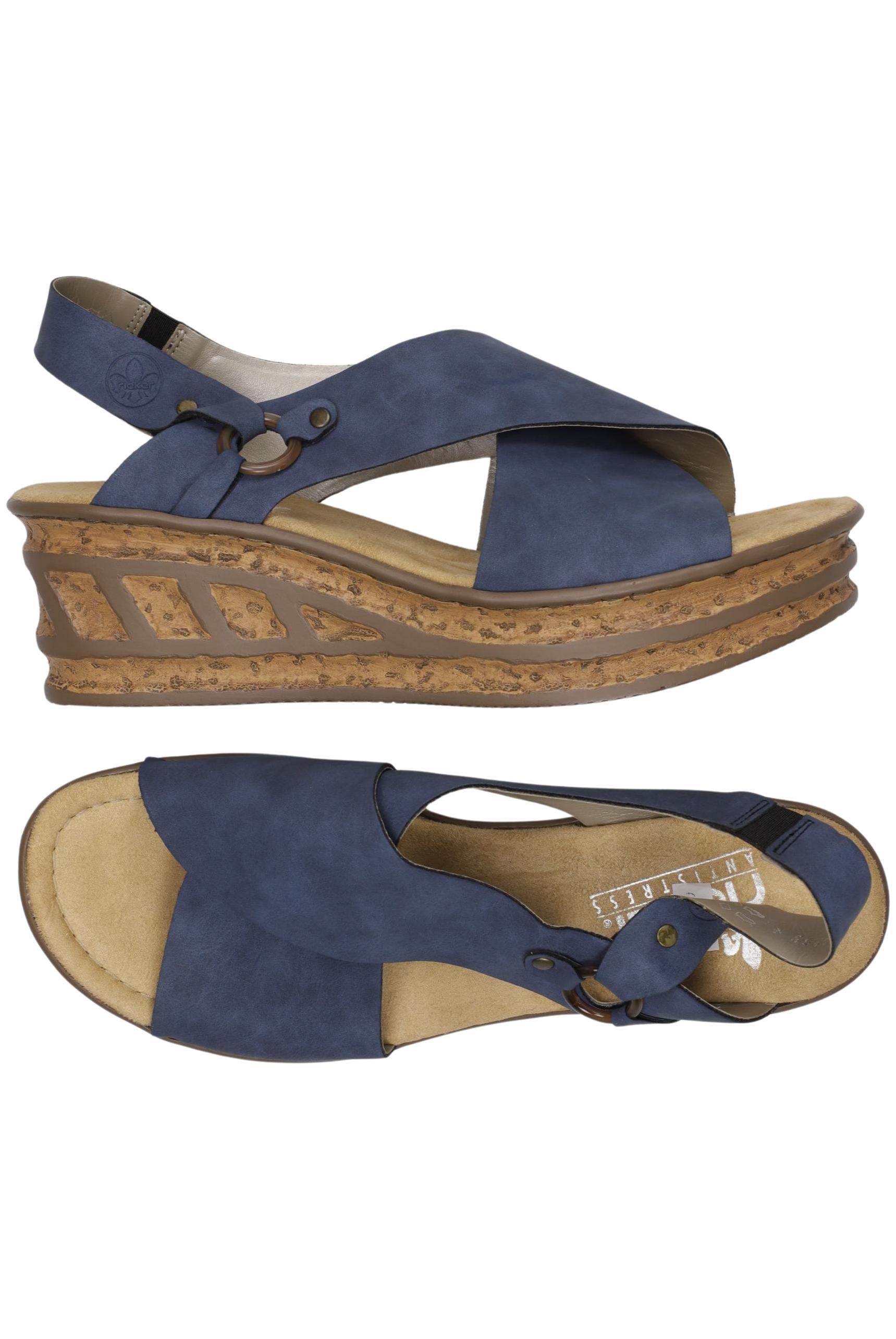 

Rieker Damen Sandale, blau, Gr. 42