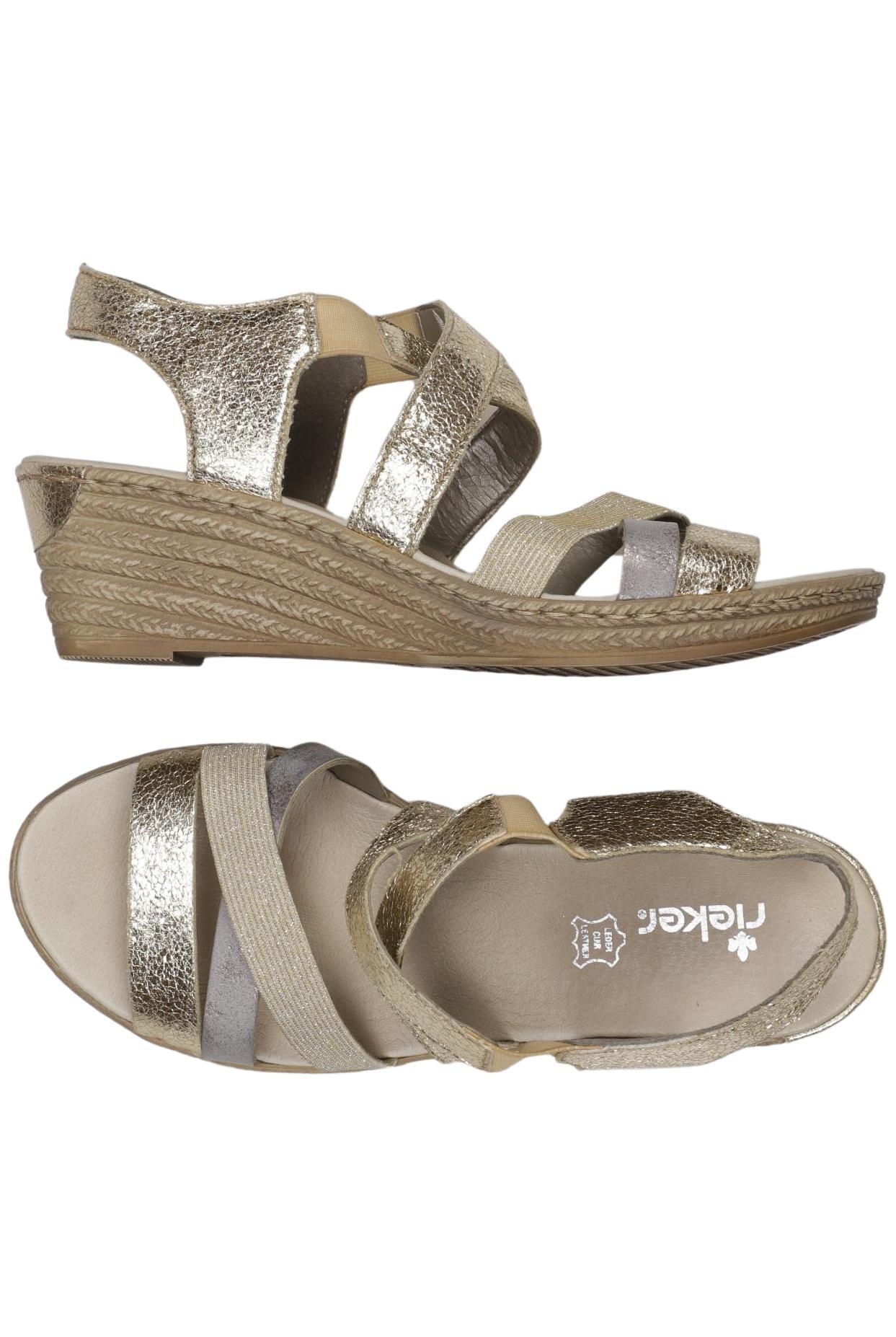 

Rieker Damen Sandale, silber, Gr. 37