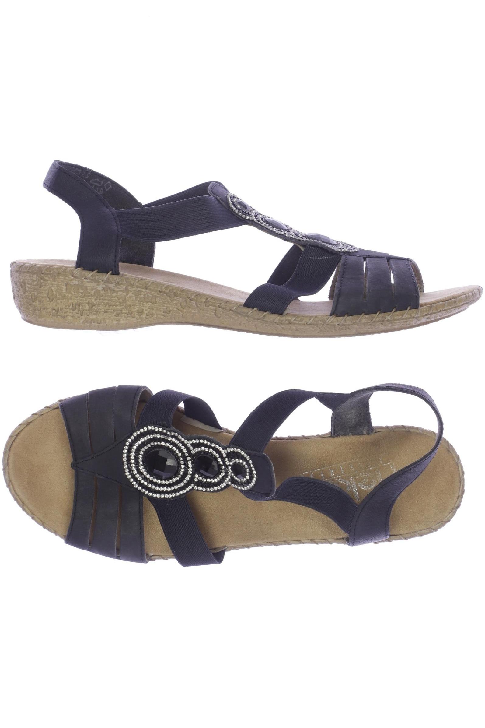 

Rieker Damen Sandale, marineblau, Gr. 39