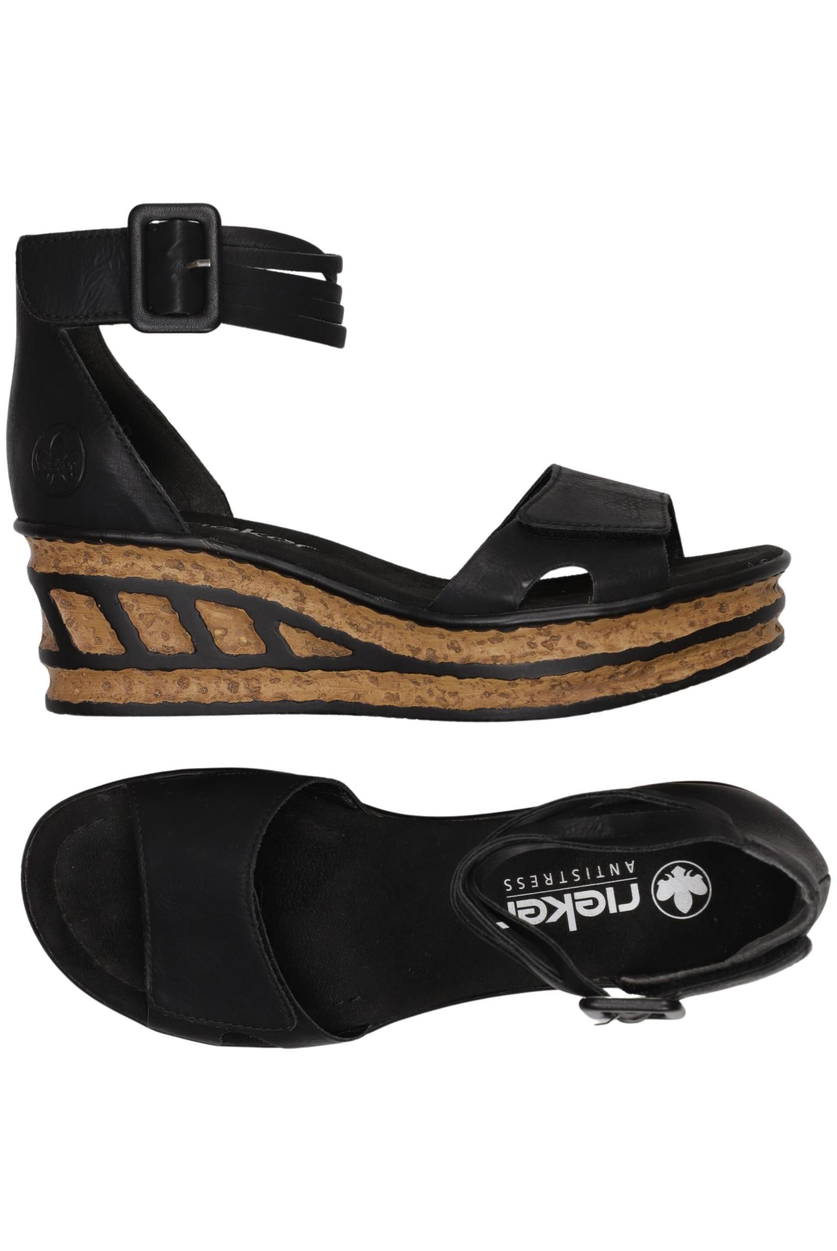 

Rieker Damen Sandale, schwarz, Gr. 39