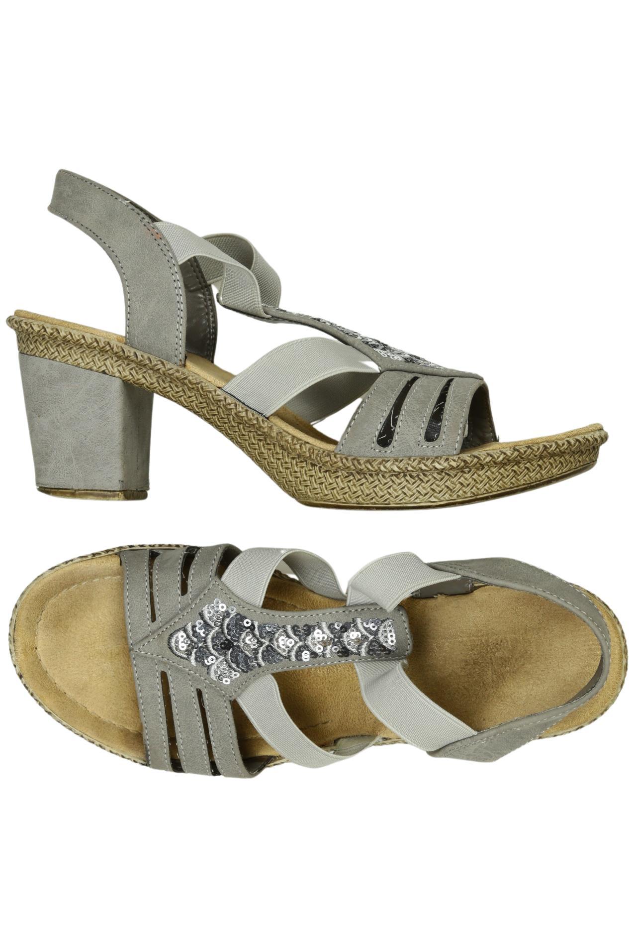 

Rieker Damen Sandale, grau, Gr. 39