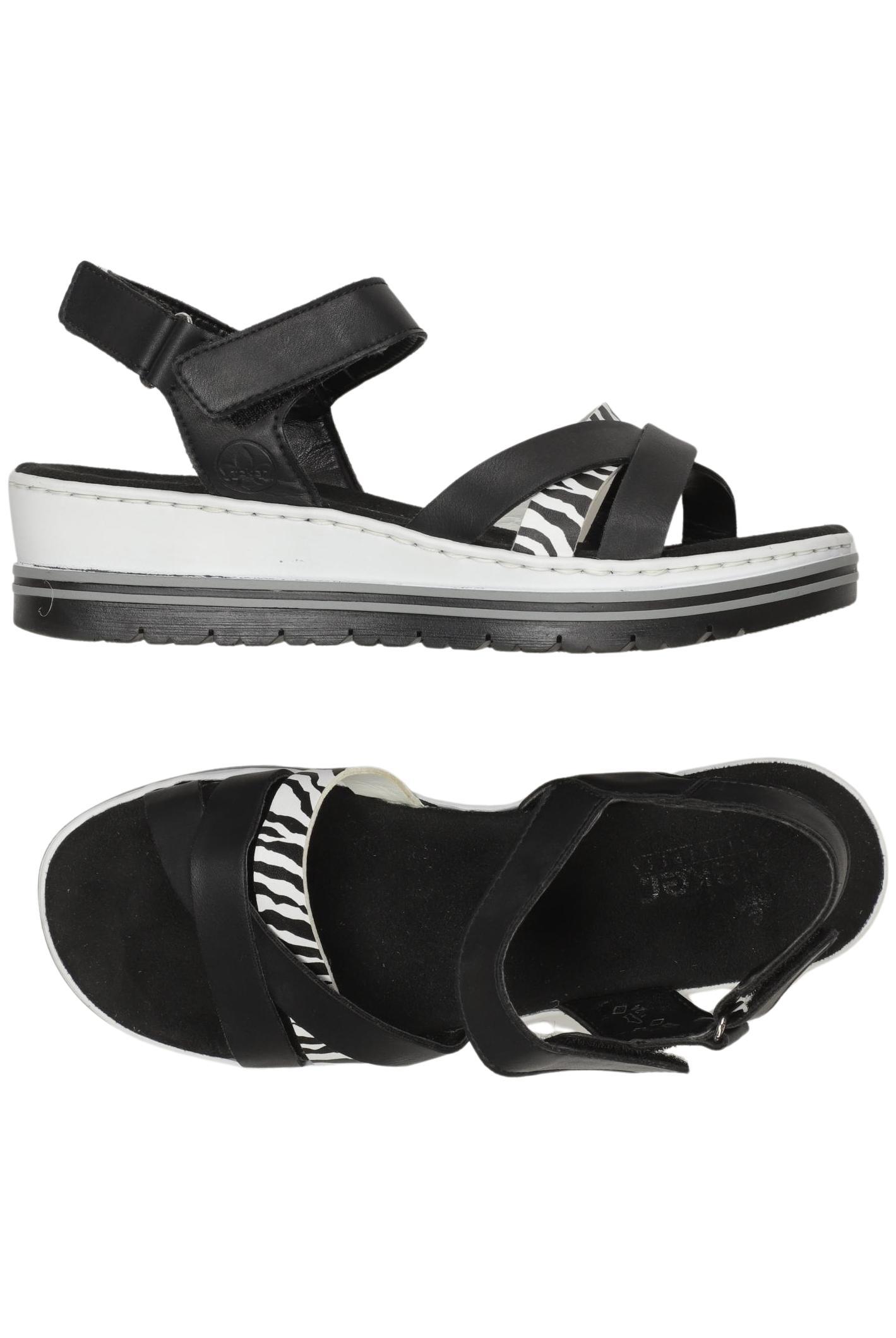 

Rieker Damen Sandale, schwarz, Gr. 38