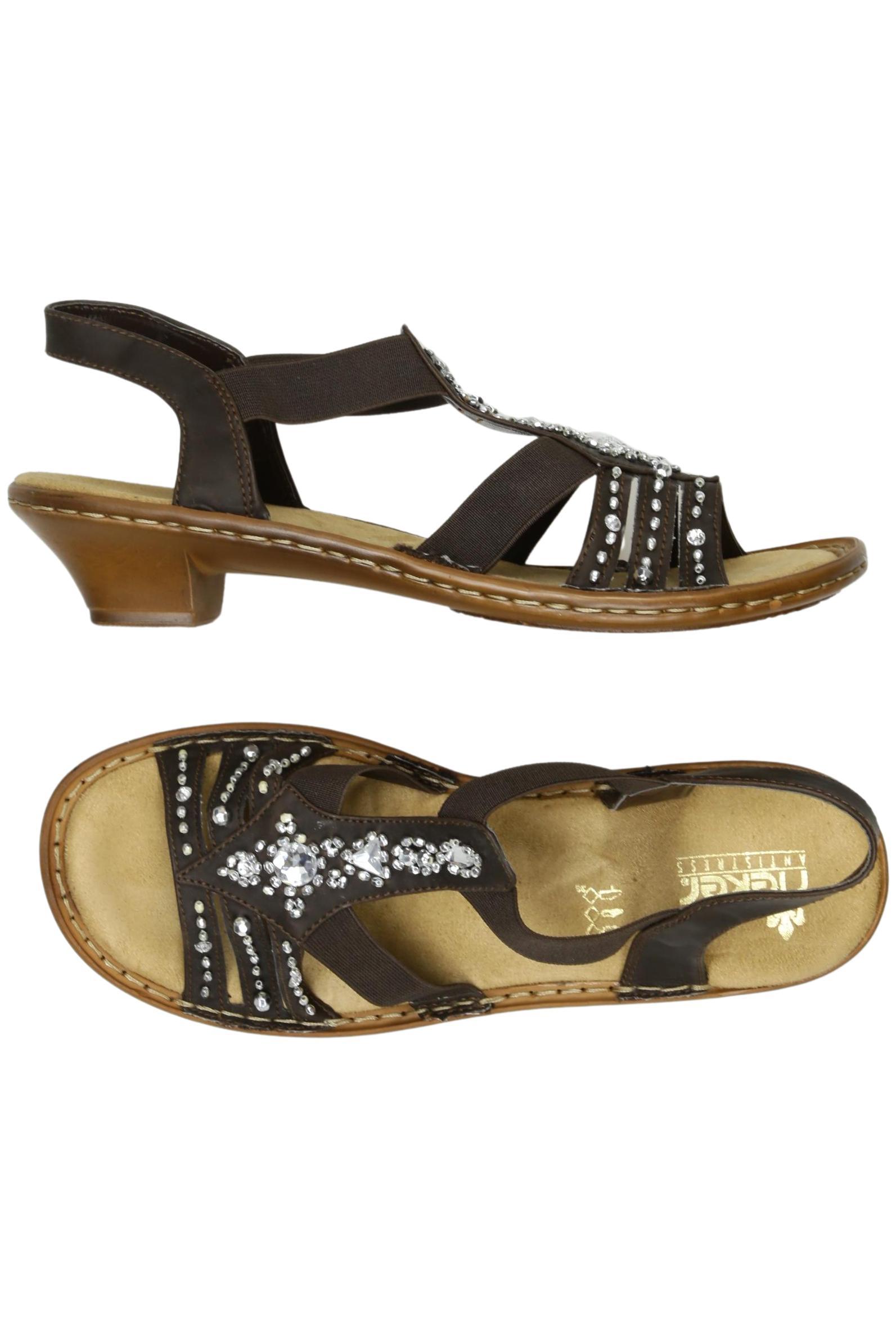 

Rieker Damen Sandale, braun, Gr. 39